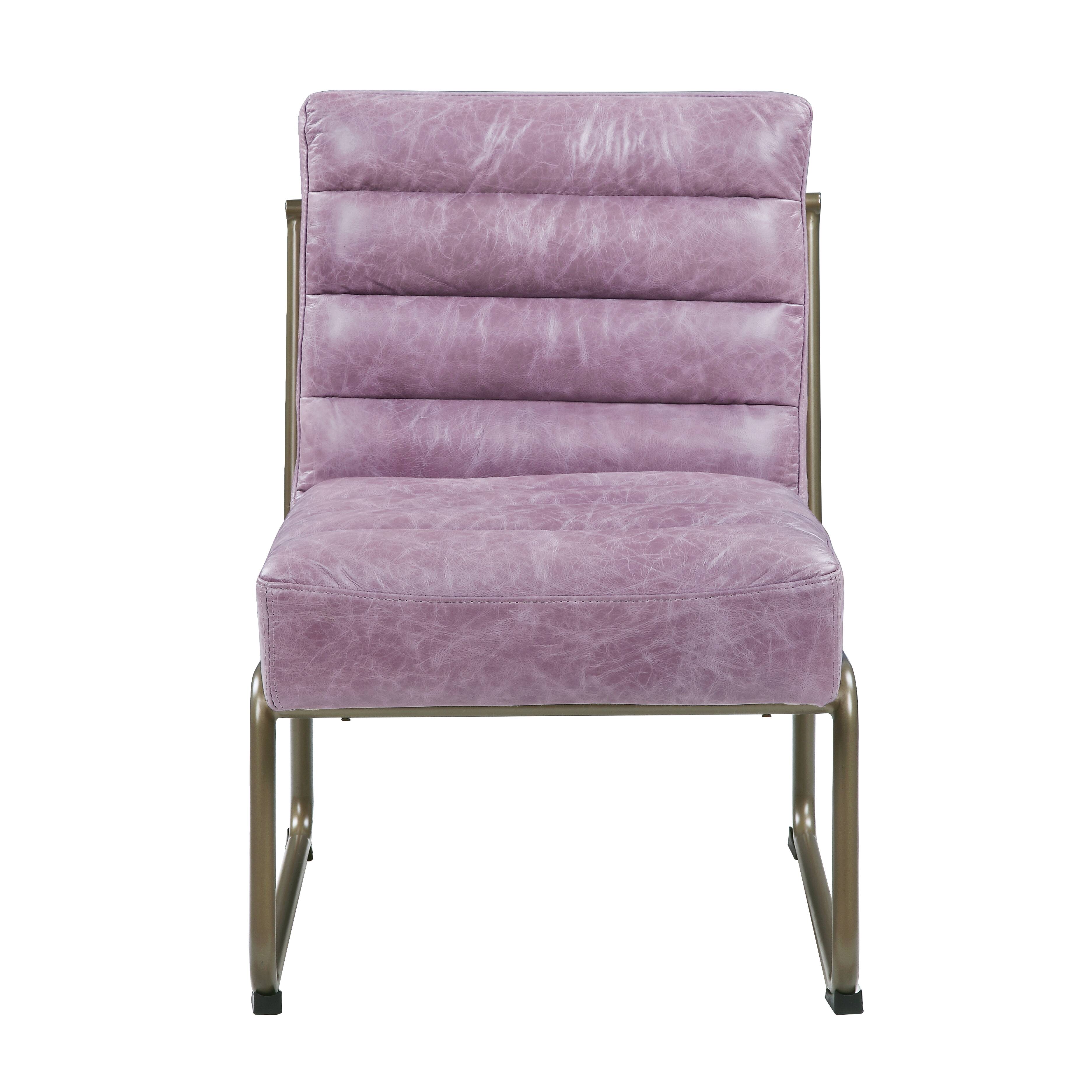 Wisteria Accent Chair with Metal with Sled Base