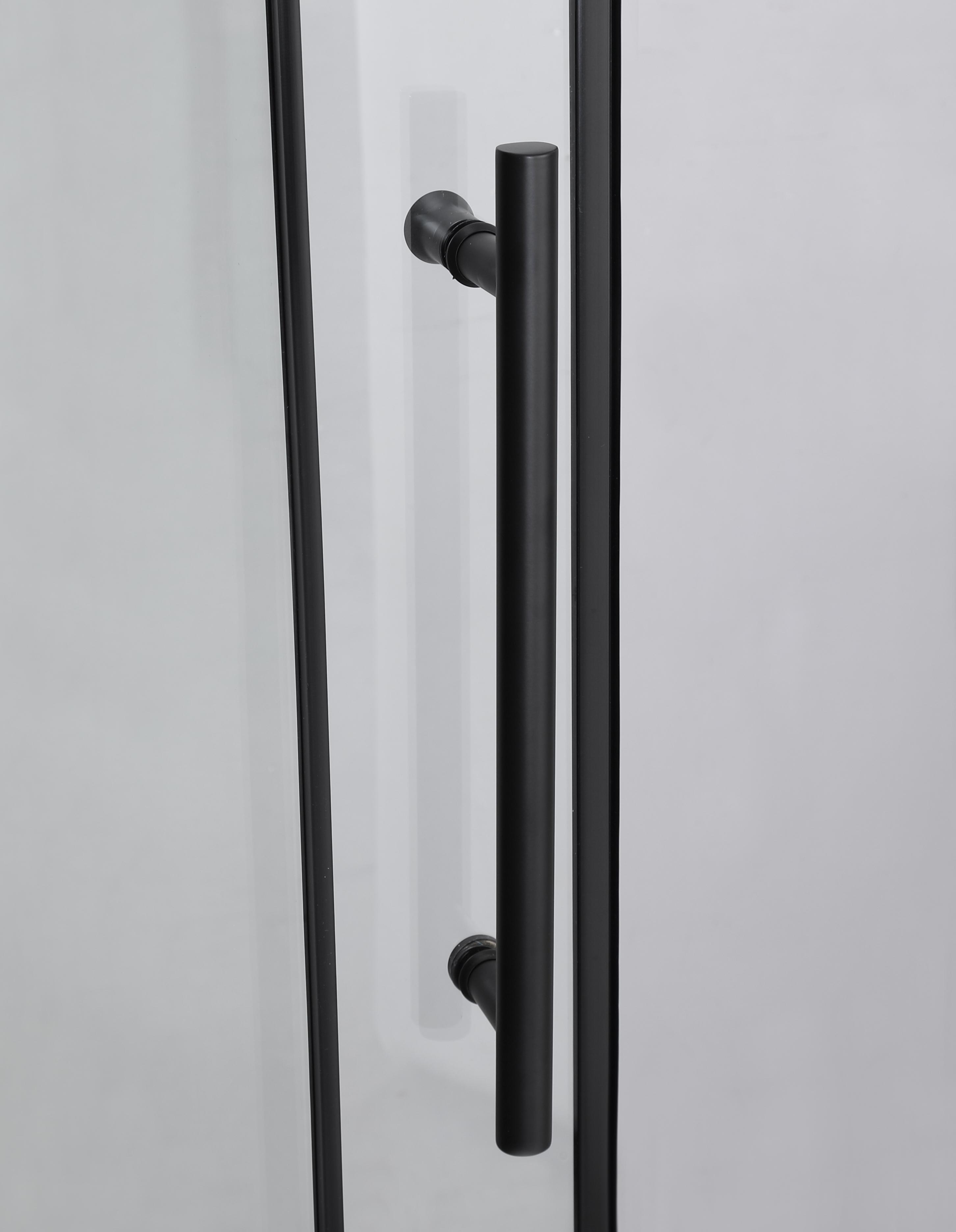 Frameless Sliding Glass Shower Doors 72" Width x 76"Height with 3/8"(10mm) Clear Tempered Glass, Brushed Nickel Finish