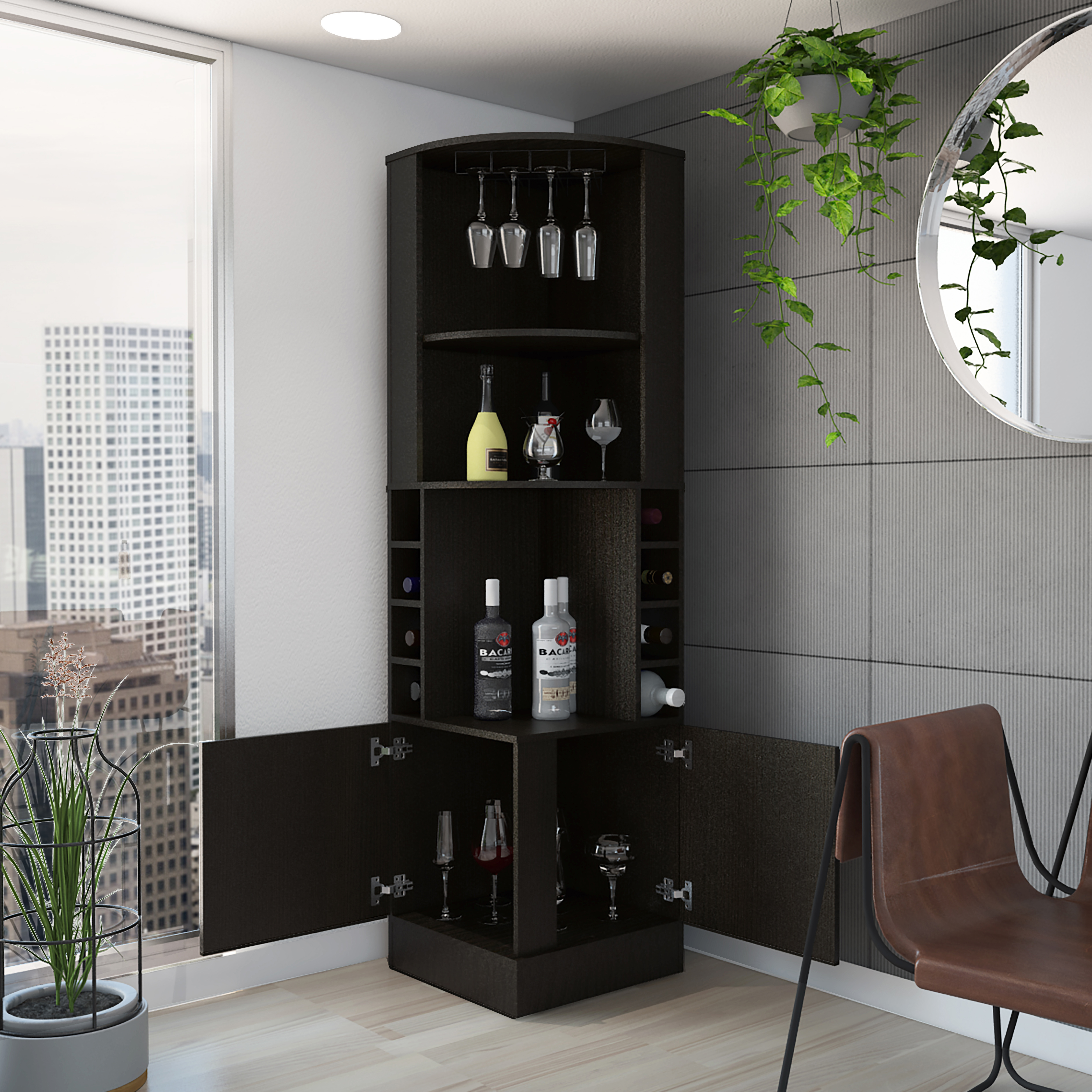 Black + Particle Board