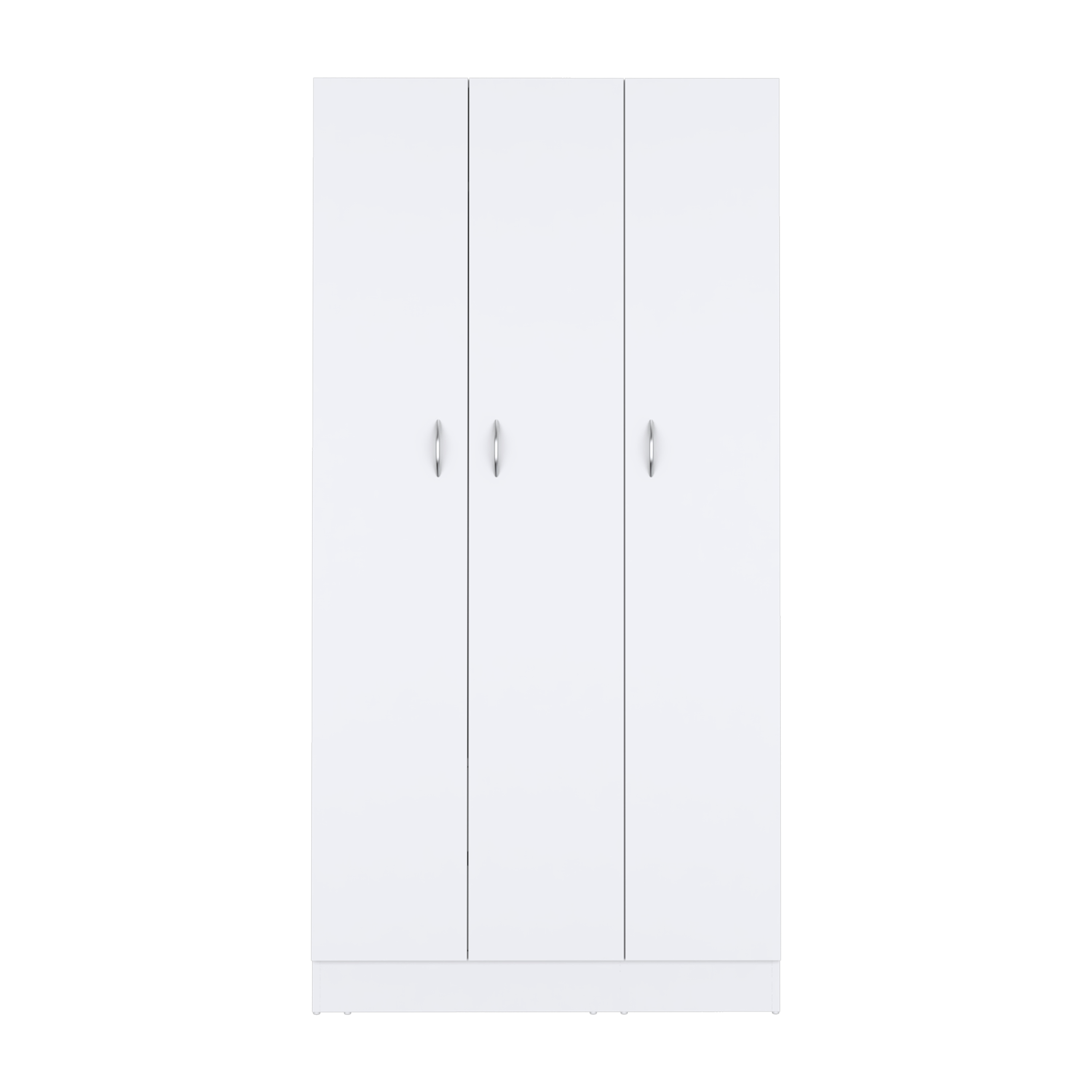 Ohio Armoire Wardrobe with 3-Doors, 2-Drawers, and 4-Tier Shelves White