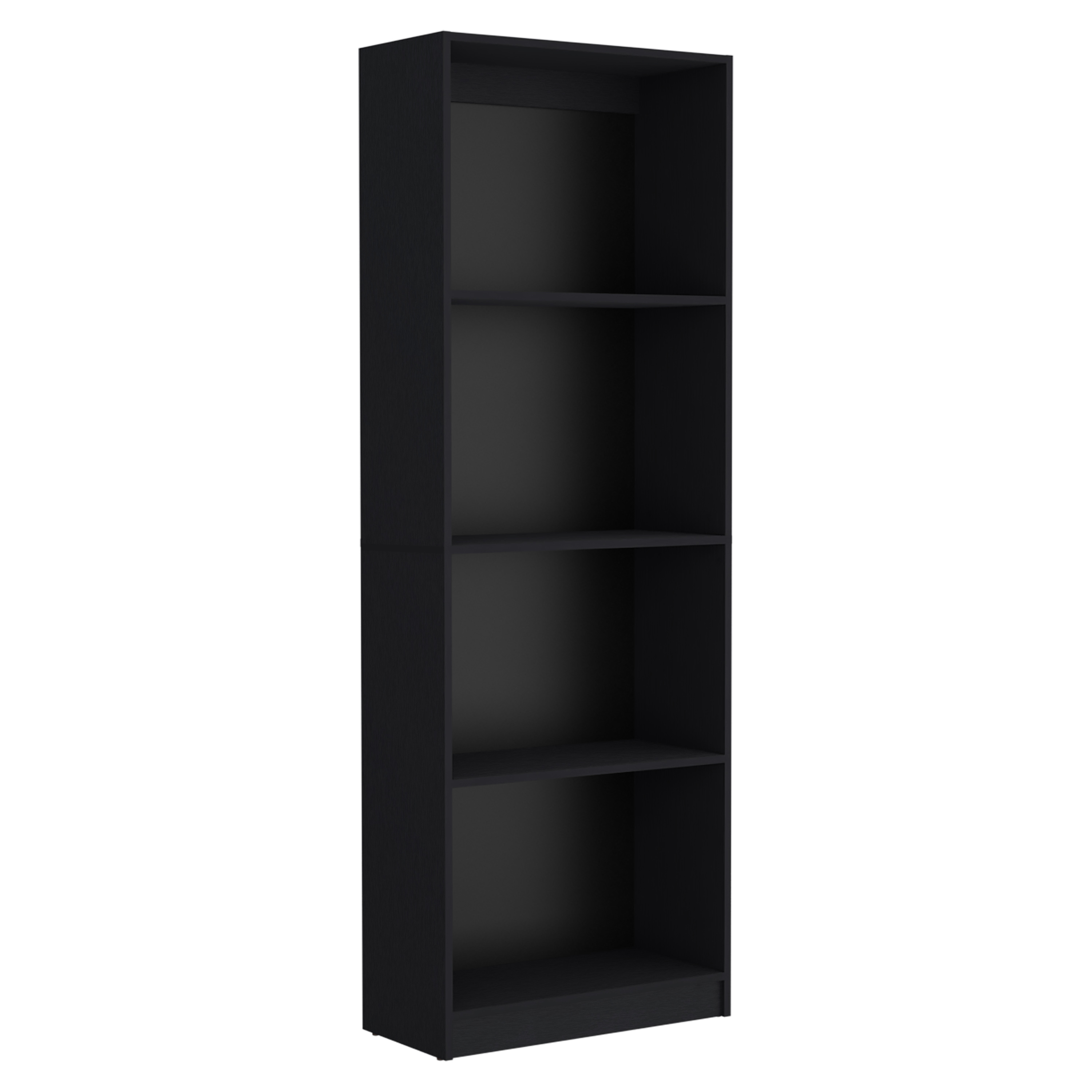 Aynor 3 Piece Home Bookcase set, 74" Wide with 12 Shelves and Two-Door Cabinet ,  Living Room Set Set  Black