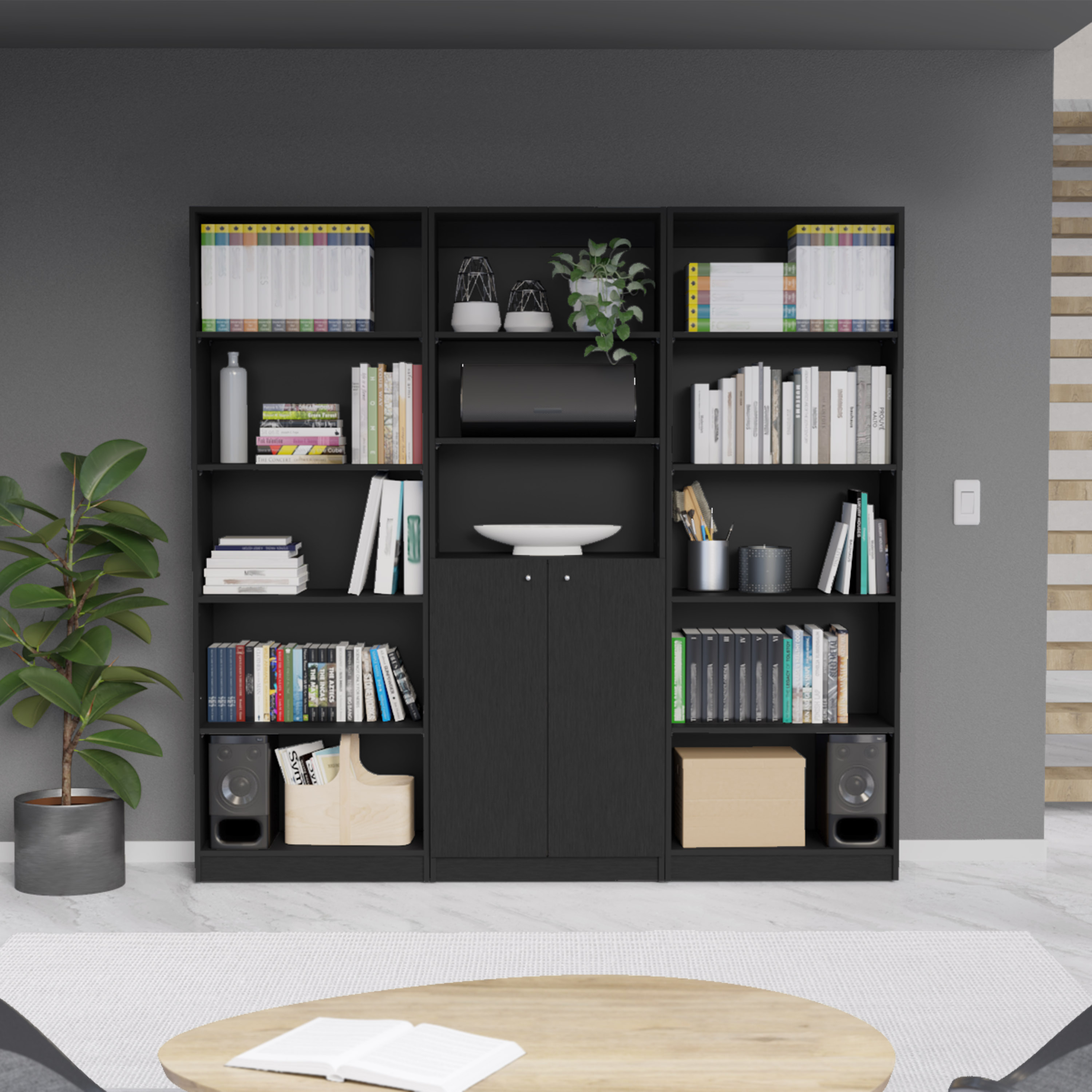 Black + Particle Board