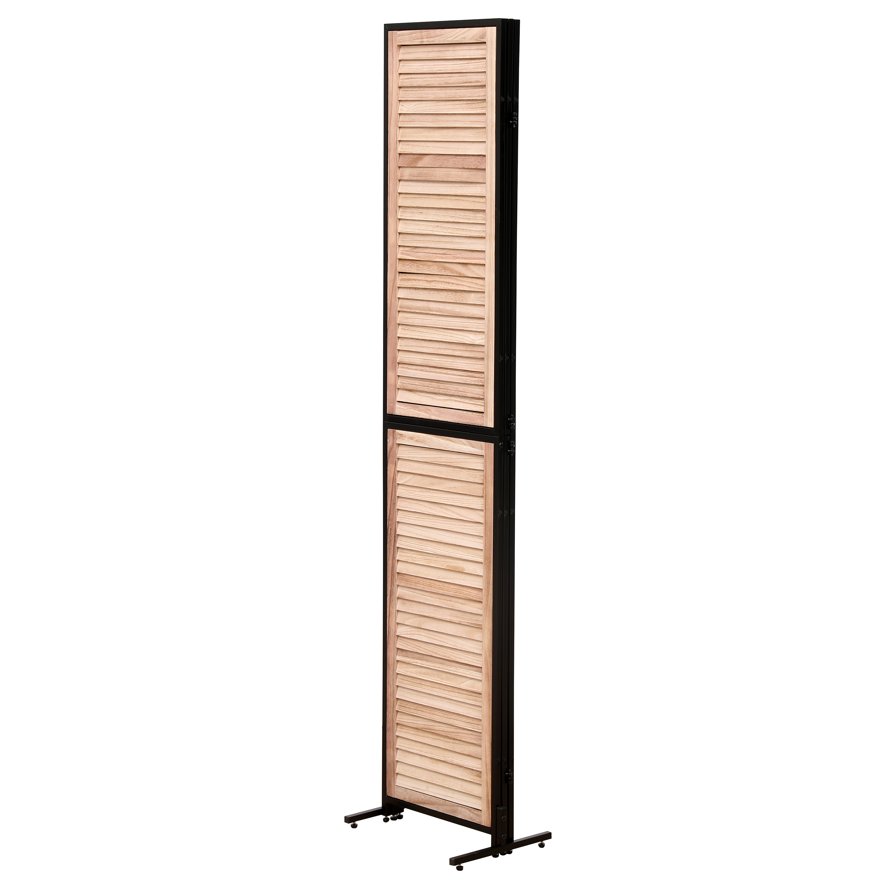 3 Panel Room Dividers and Folding Privacy Screen Natural Wooden Room Partitions 6ft Wall Divider for Room Separation (Natural)