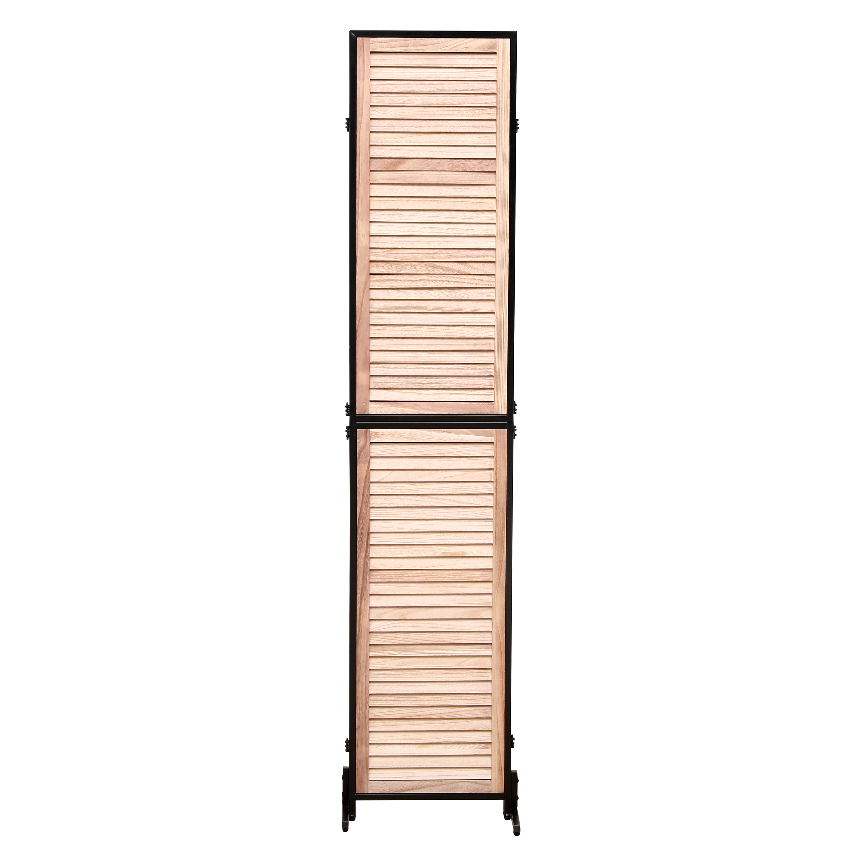 3 Panel Room Dividers and Folding Privacy Screen Natural Wooden Room Partitions 6ft Wall Divider for Room Separation (Natural)