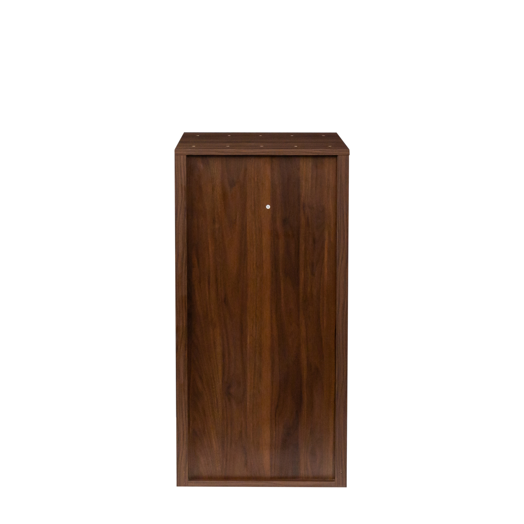 Brown walnut color modular wine bar Cabinet with Storage Shelves with Hutch for Dining Room