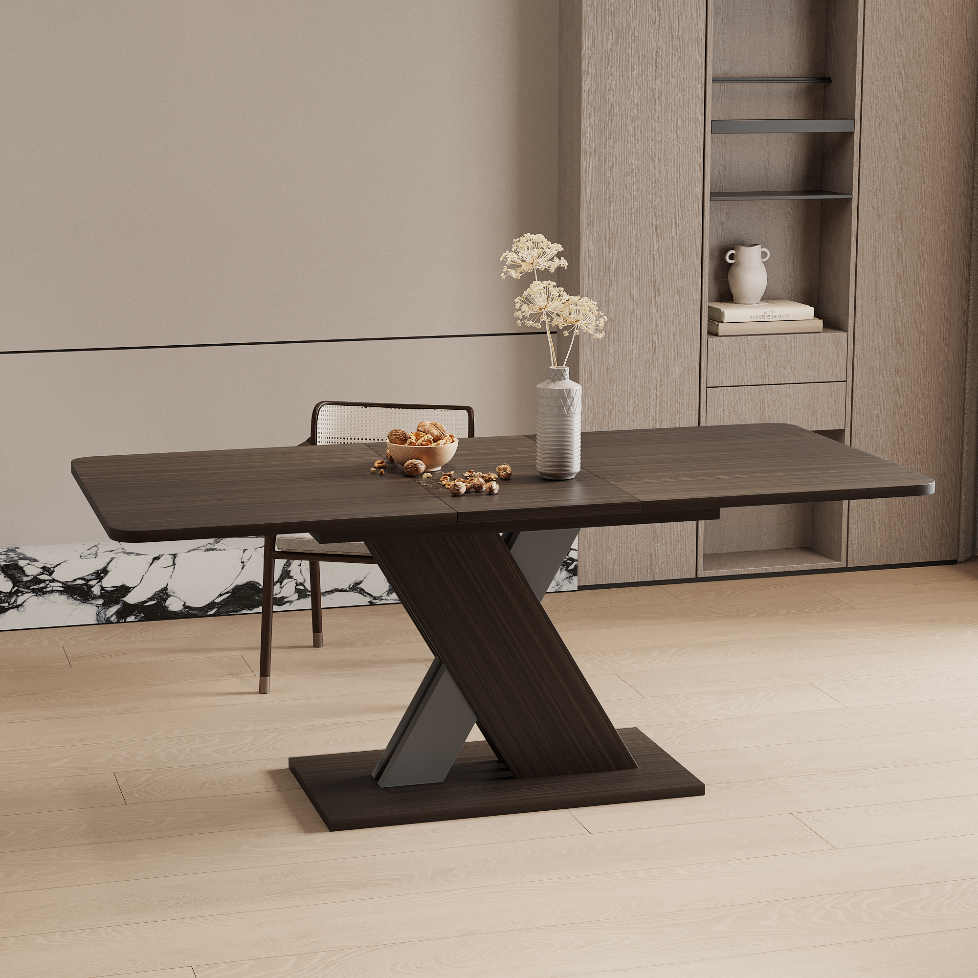 Multifunctional extendable console table