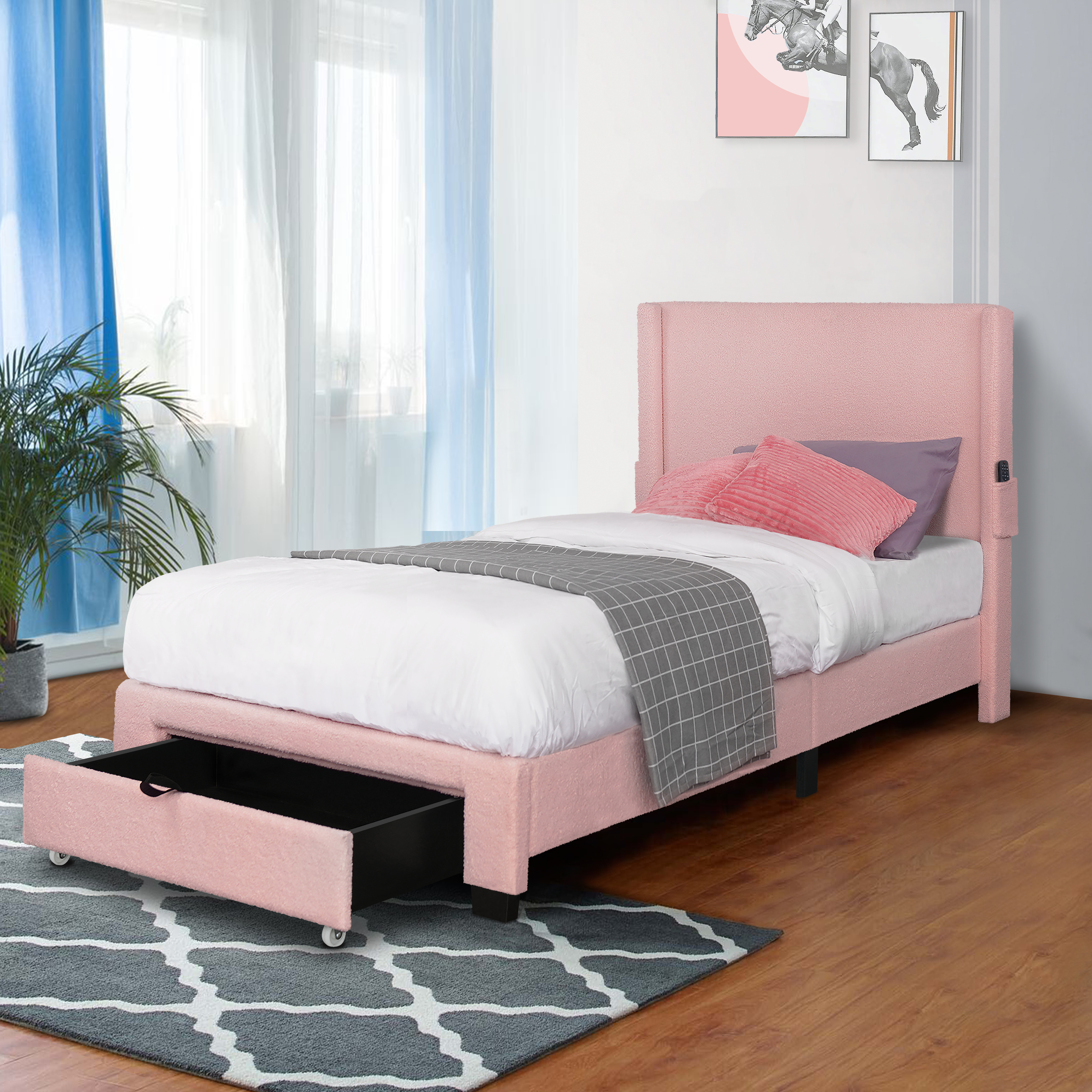 Baby Pink + Upholstered