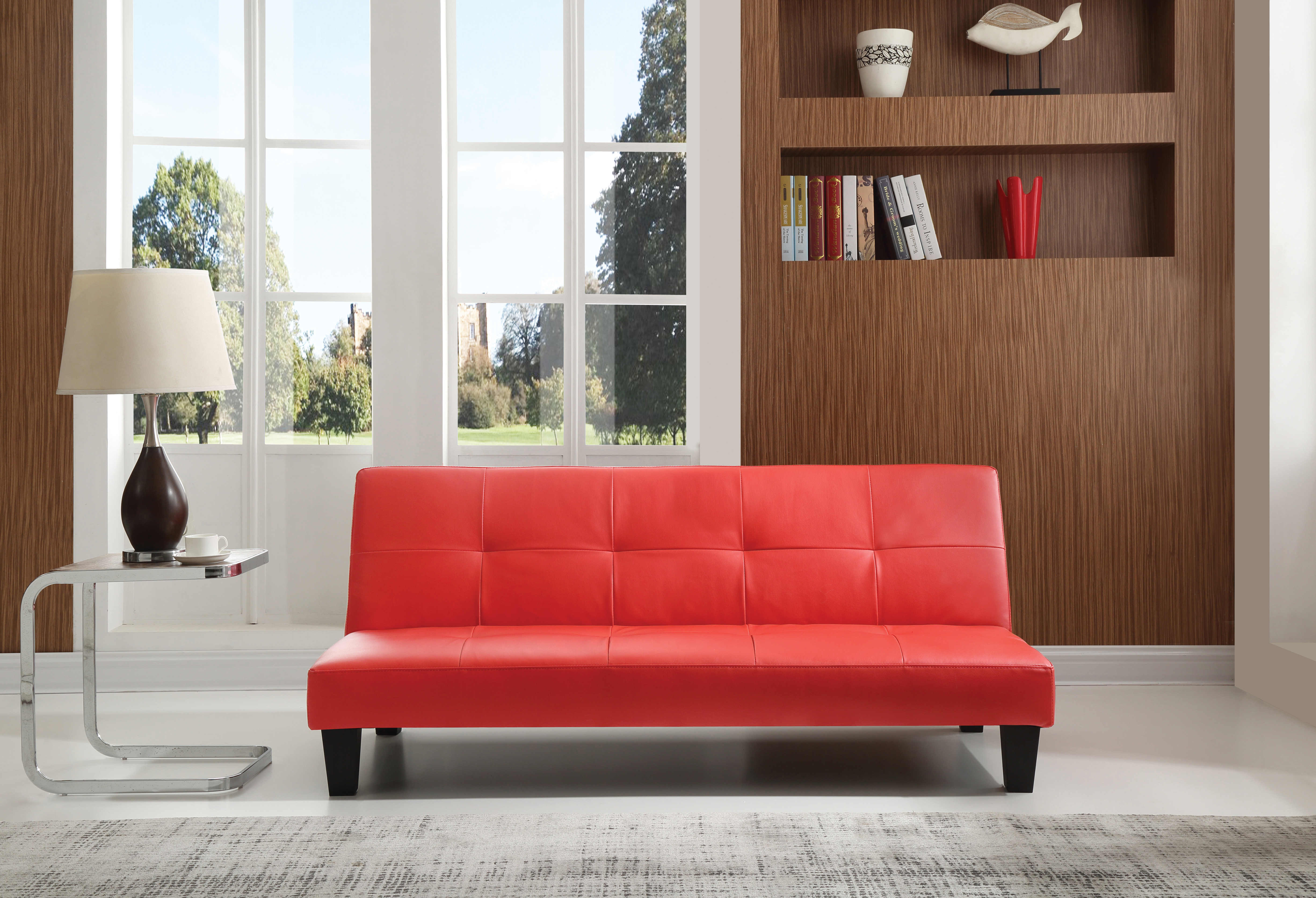 Glory Furniture Alan G112-S Sofa Bed , RED