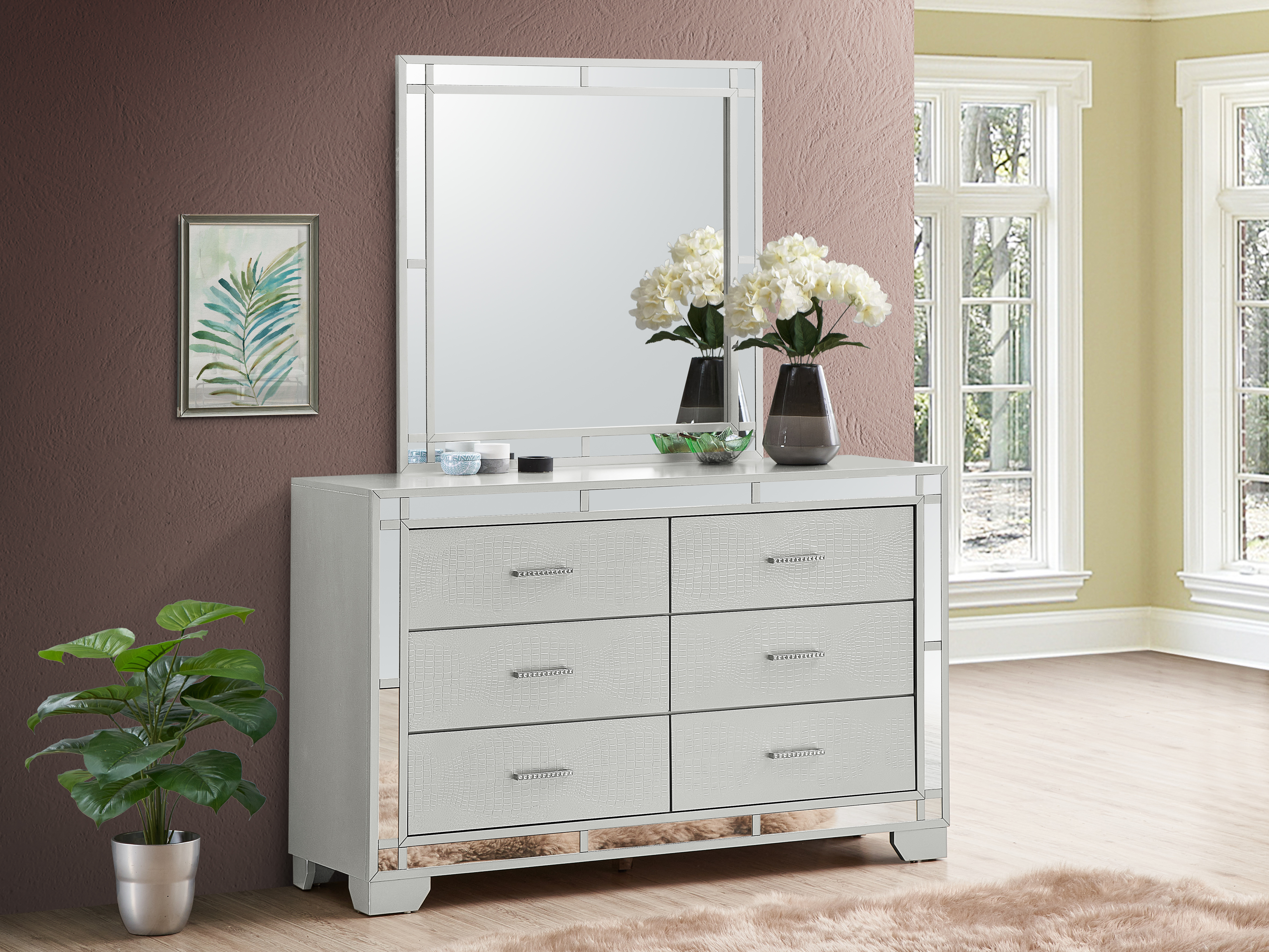 Glory Furniture Madison G6600-M  , Silver Champagne