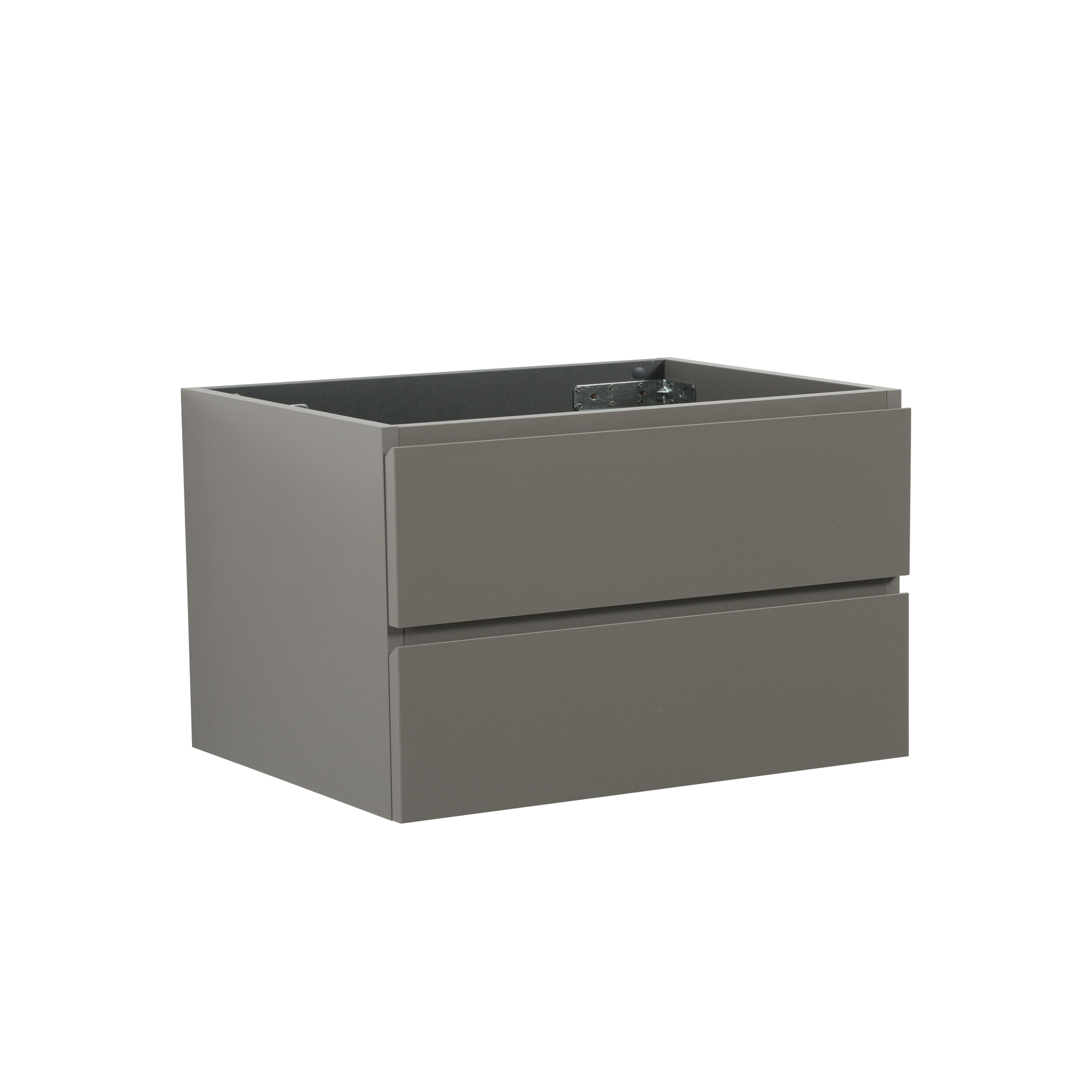 Alice-36W-102,Wall mount cabinet WITHOUT basin,Gray color,With two drawers