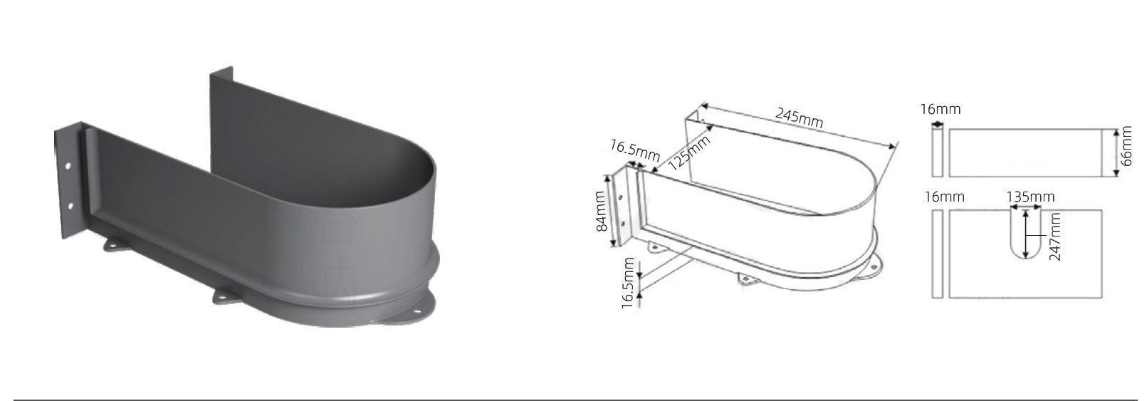 U Wall for Bathroom Vanity Drawer Fitting Around the Plumbing