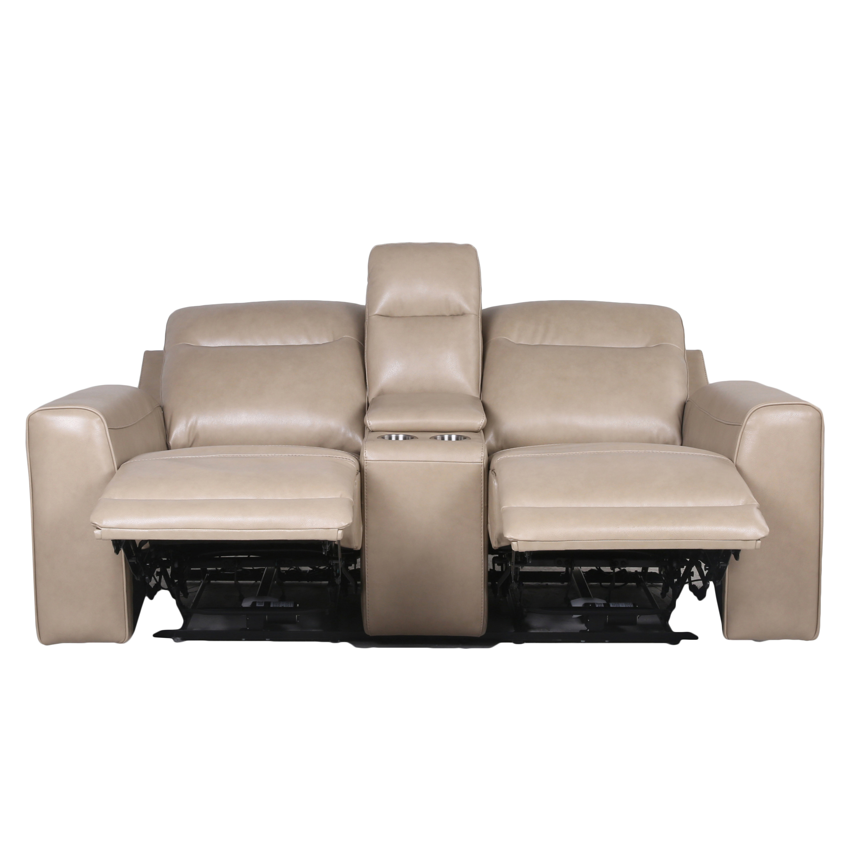 Transitional Leather Power Reclining Group - Style meets Comfort - Top-Grain Leather, Dual Power Footrest and Articulating Headrest - Luxurious Seating