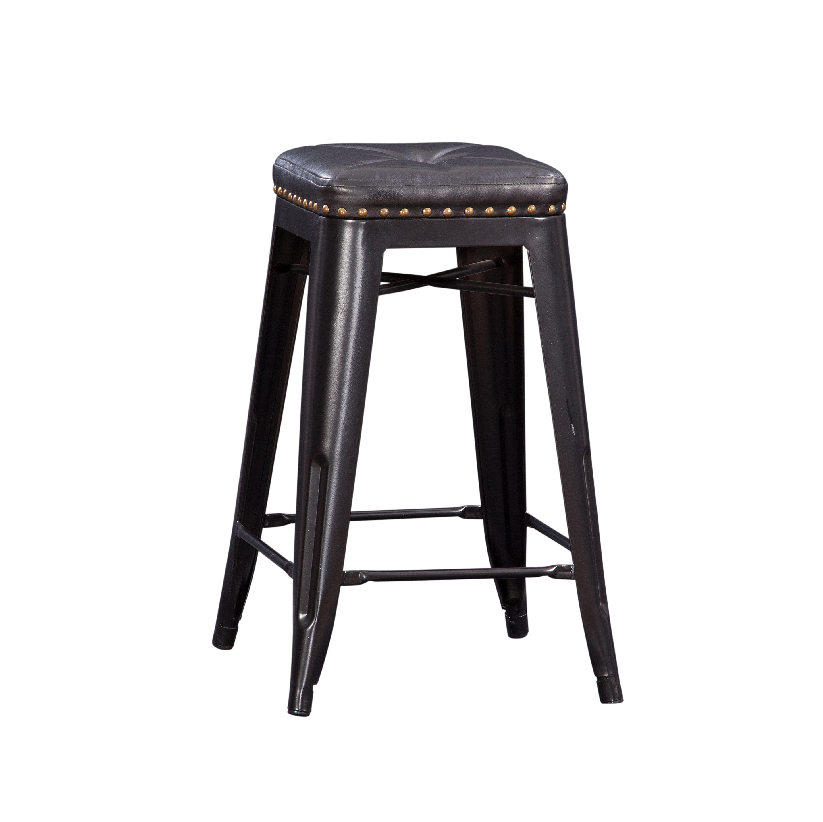 Hank - Counter Stool (Set of 2) - Dark Gray