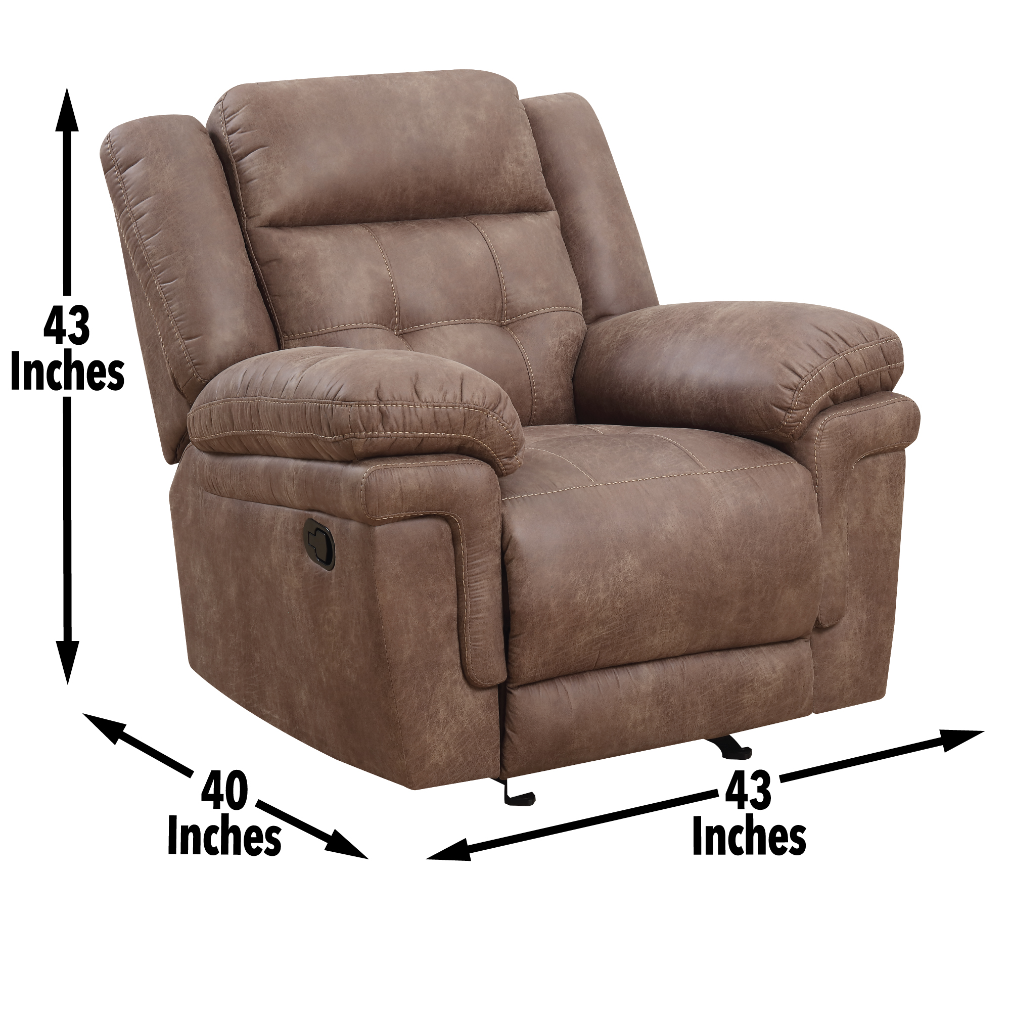 Anastasia - Glider Recliner - Brown