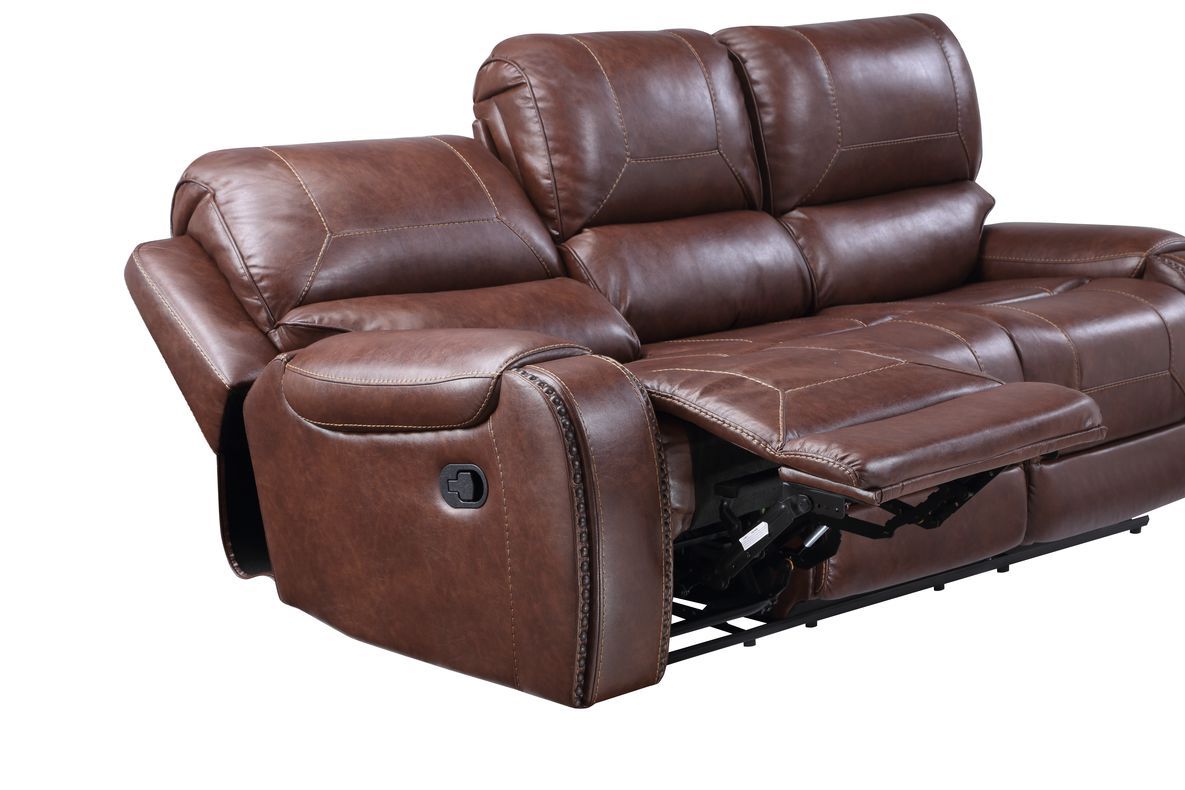 Keily - Manual Reclining Sofa - Dark Brown