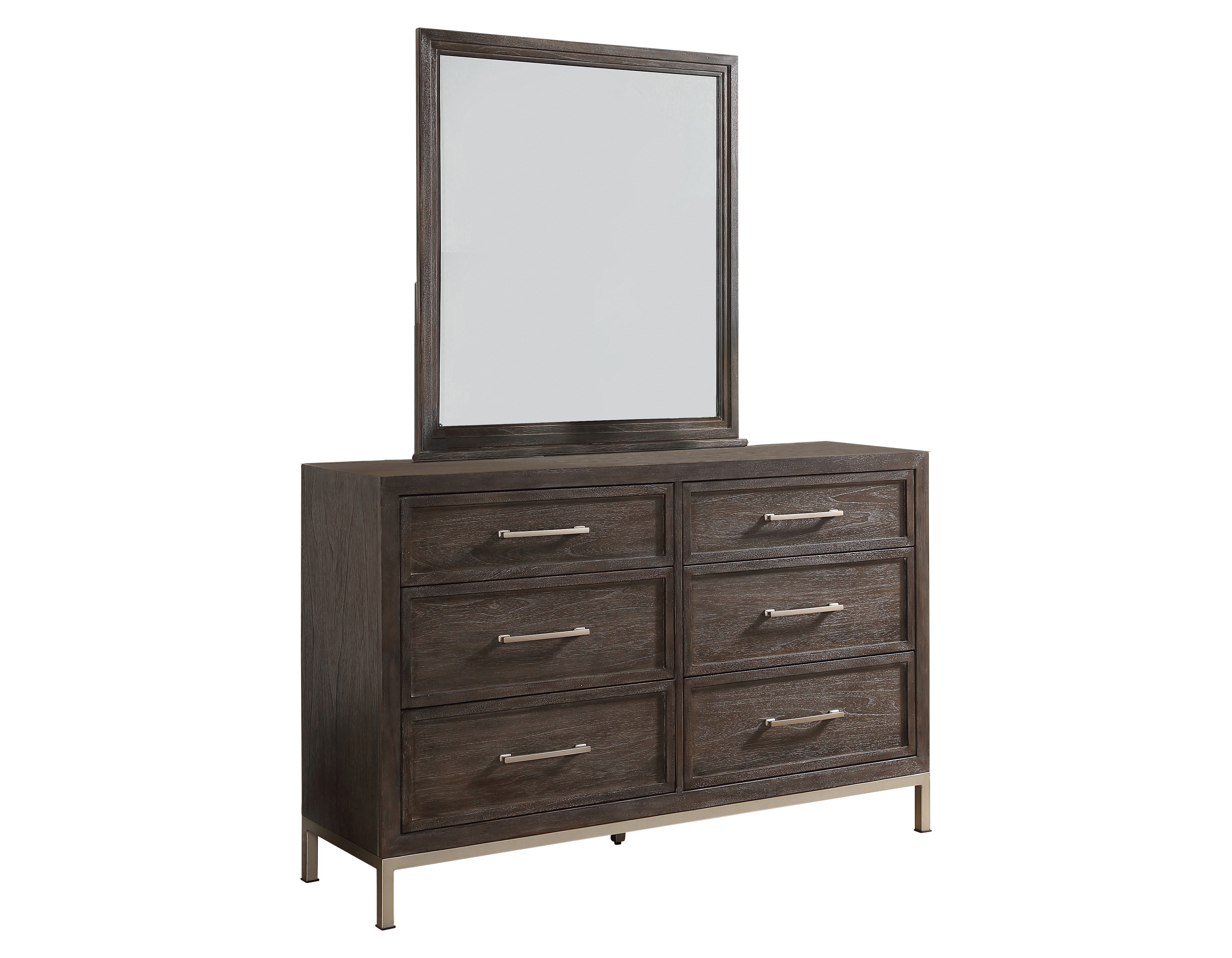 Broomfield - Dresser And Mirror - Dark Brown