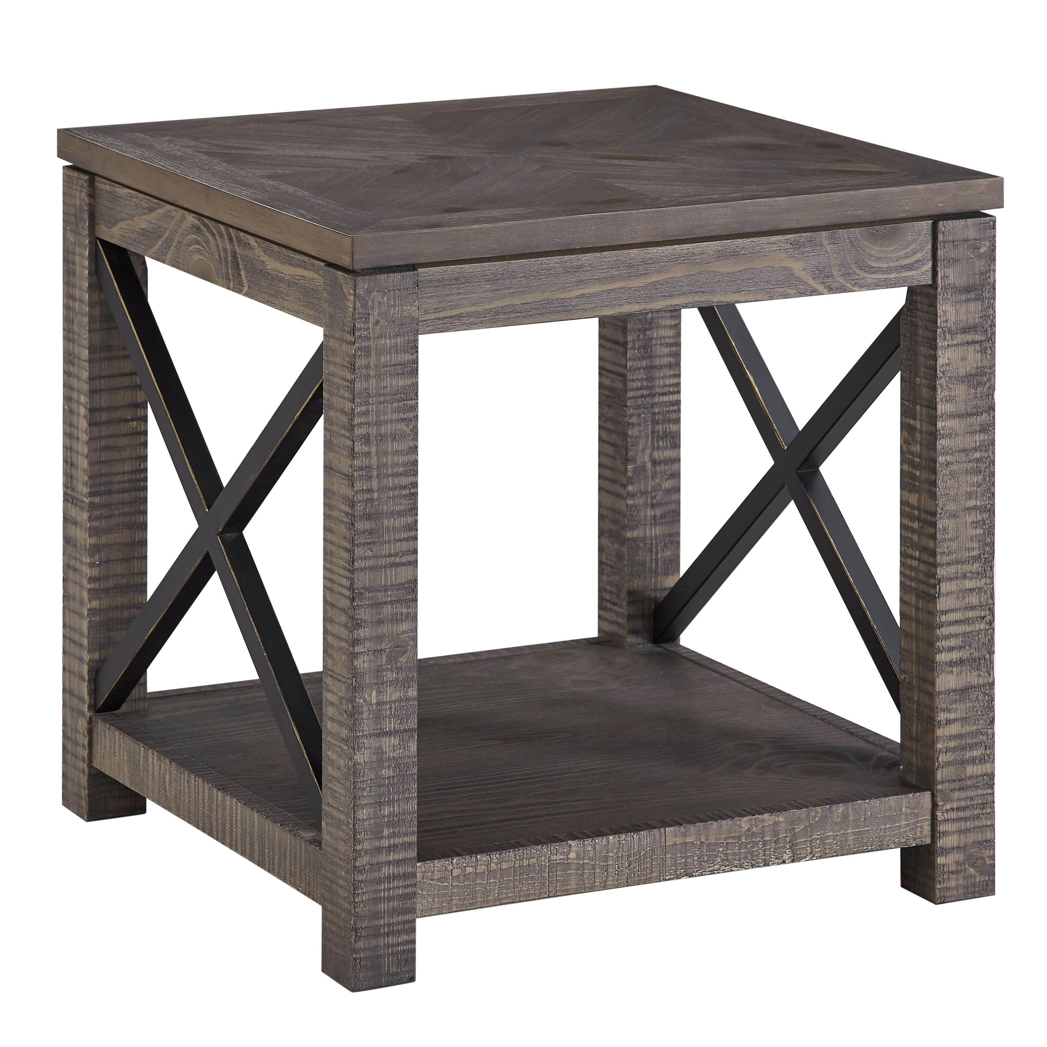 Dexter - Square End Table - Brown