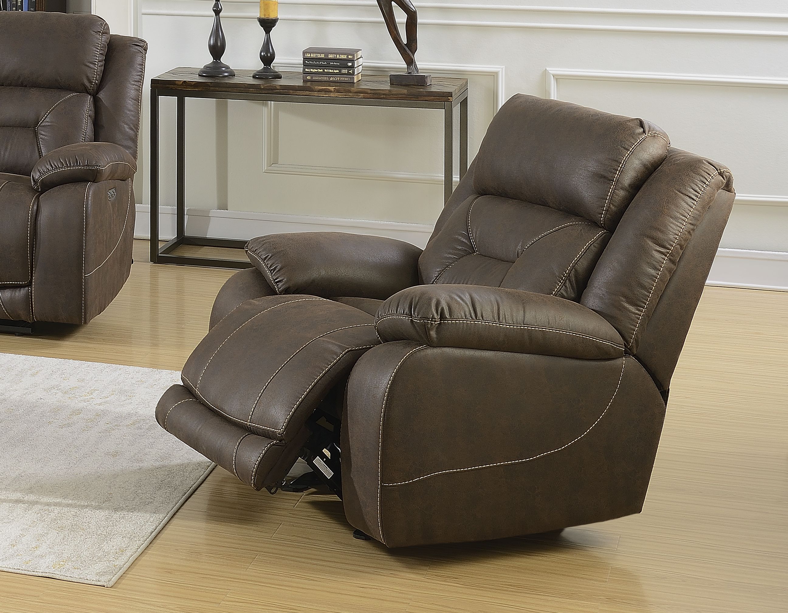 Aria - Dual Power Recliner - Brown