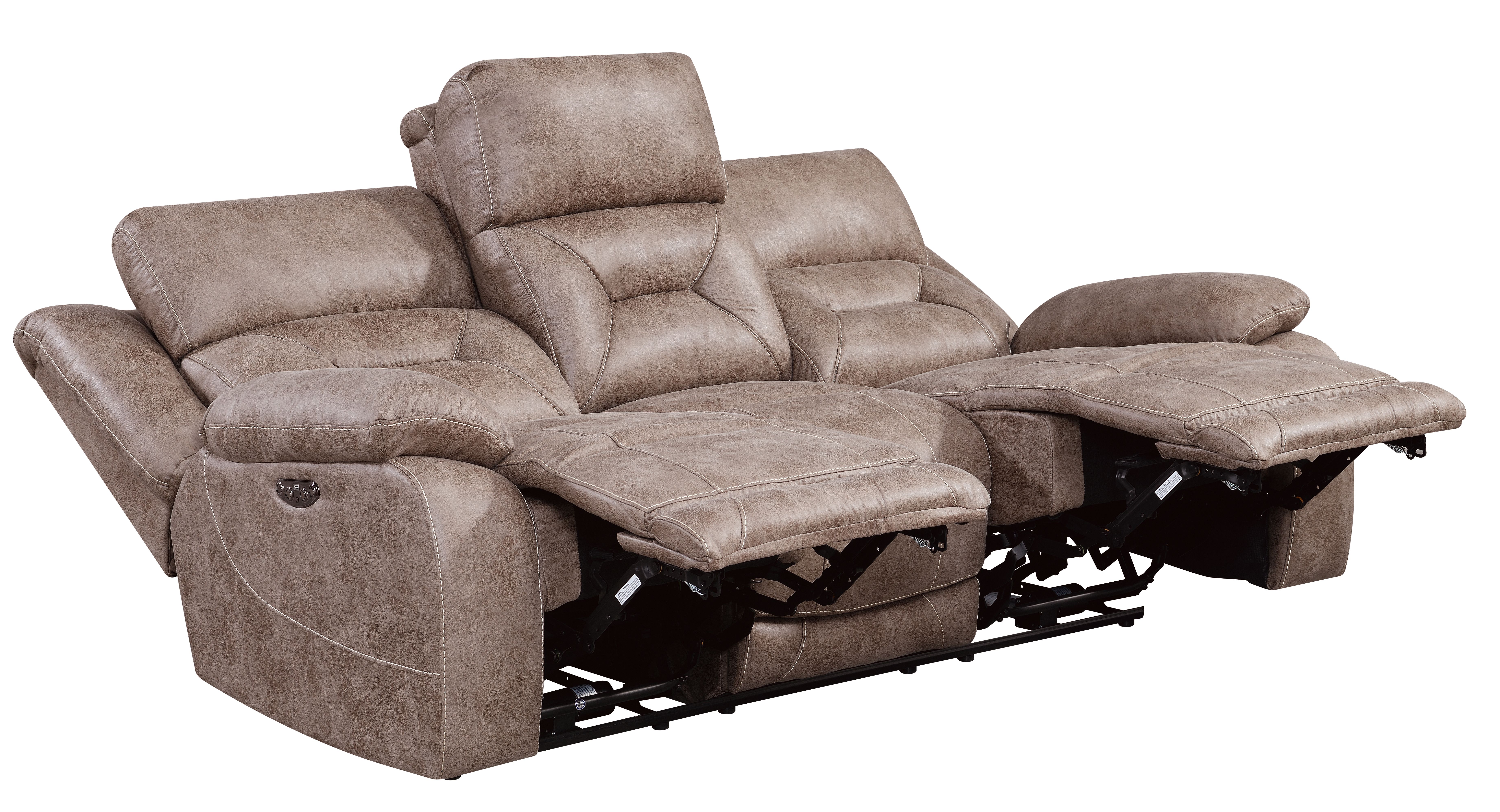 Aria - Dual Power Recliner Sofa - Sand