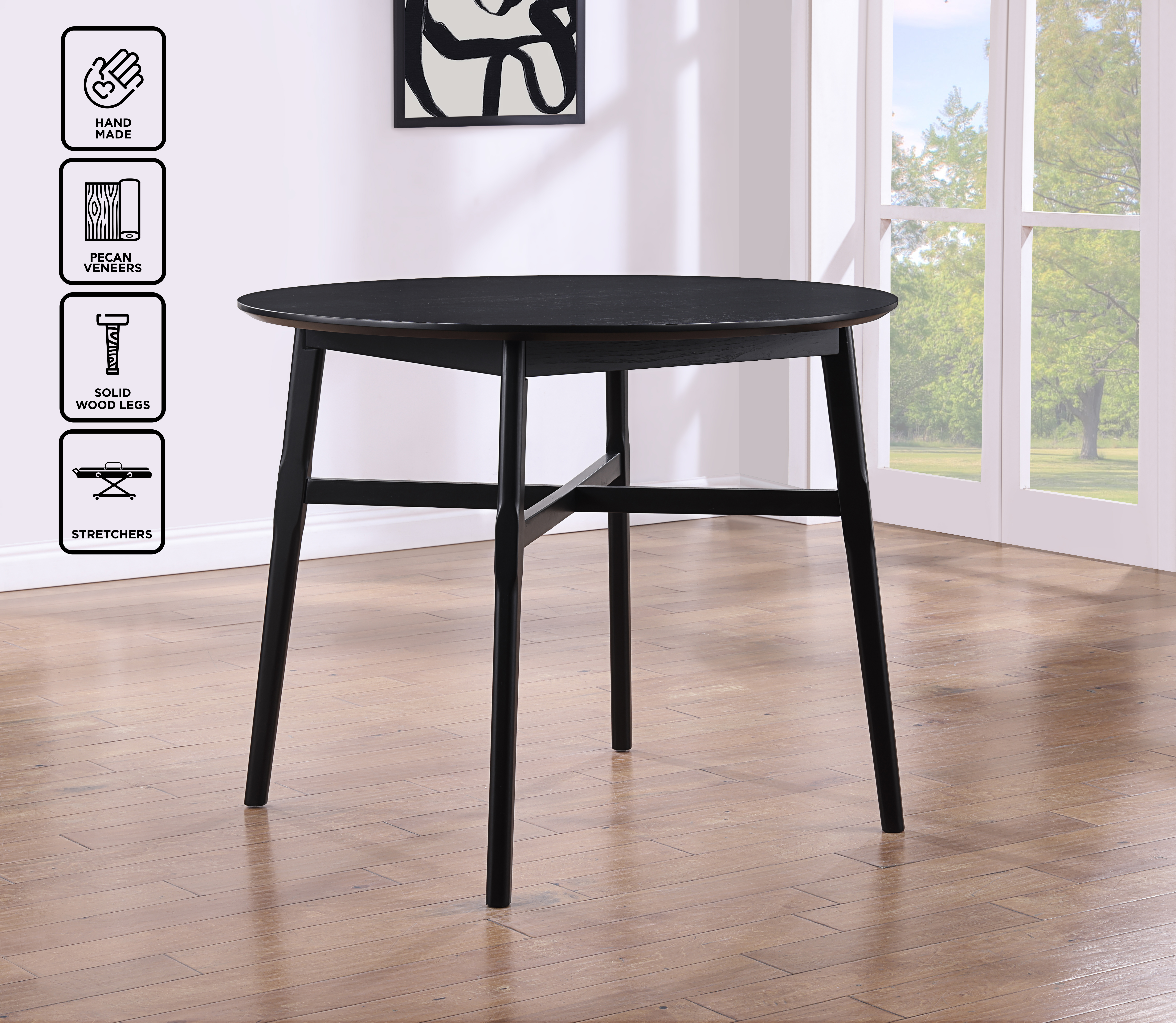 Oslo - Round Counter Table - Black