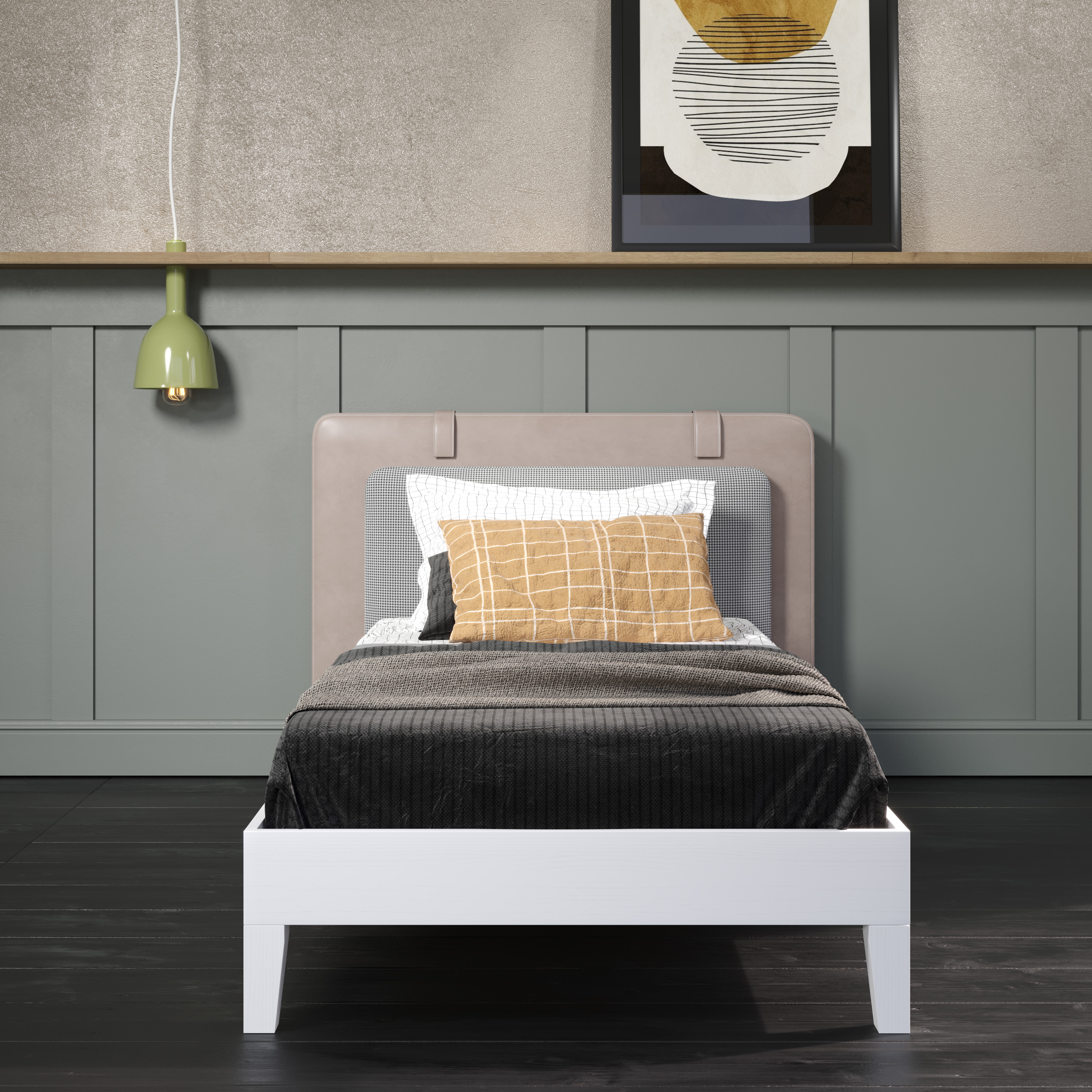 Nix - Twin Platform Bed - White