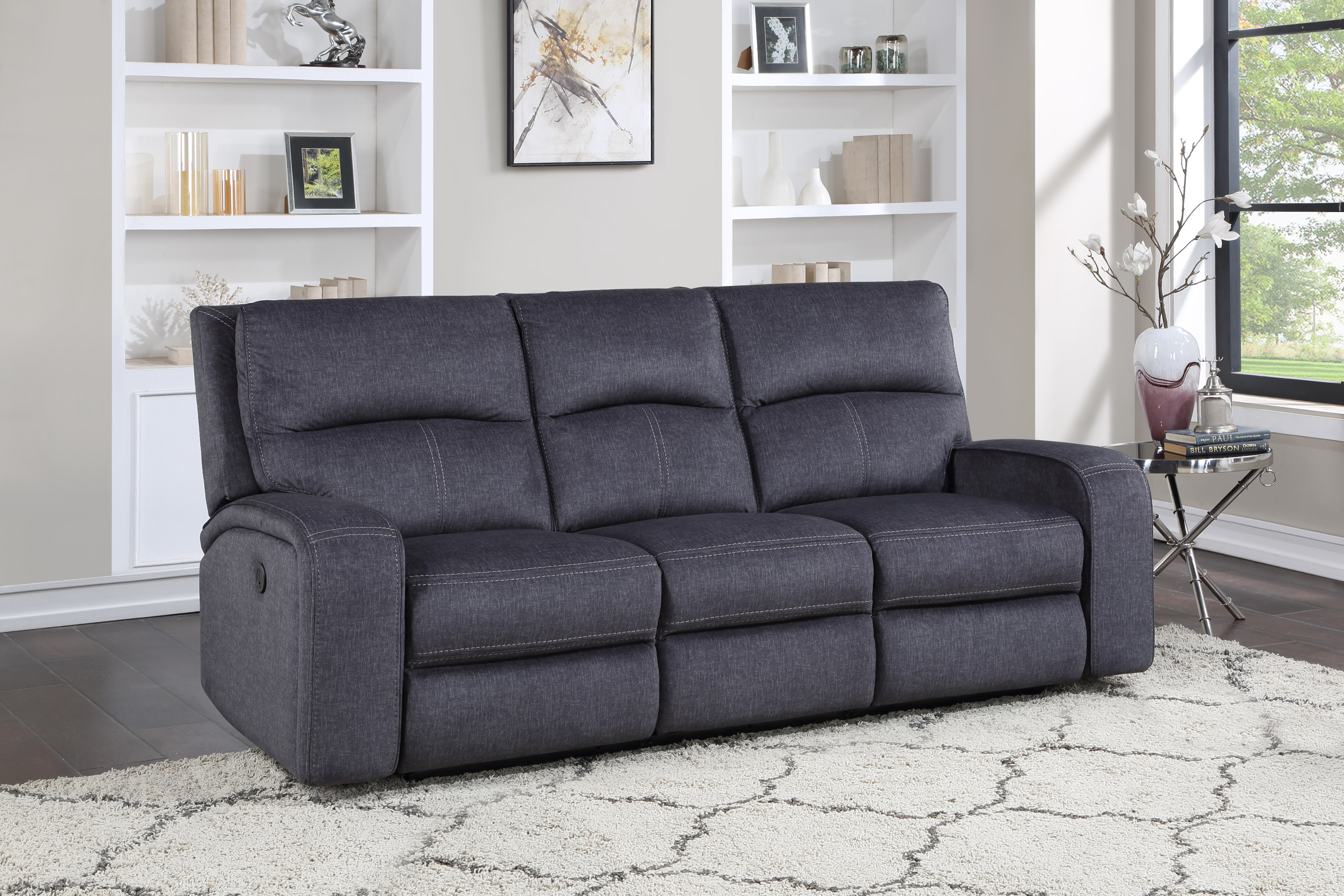 Lovell - Power Sofa - Dark Gray