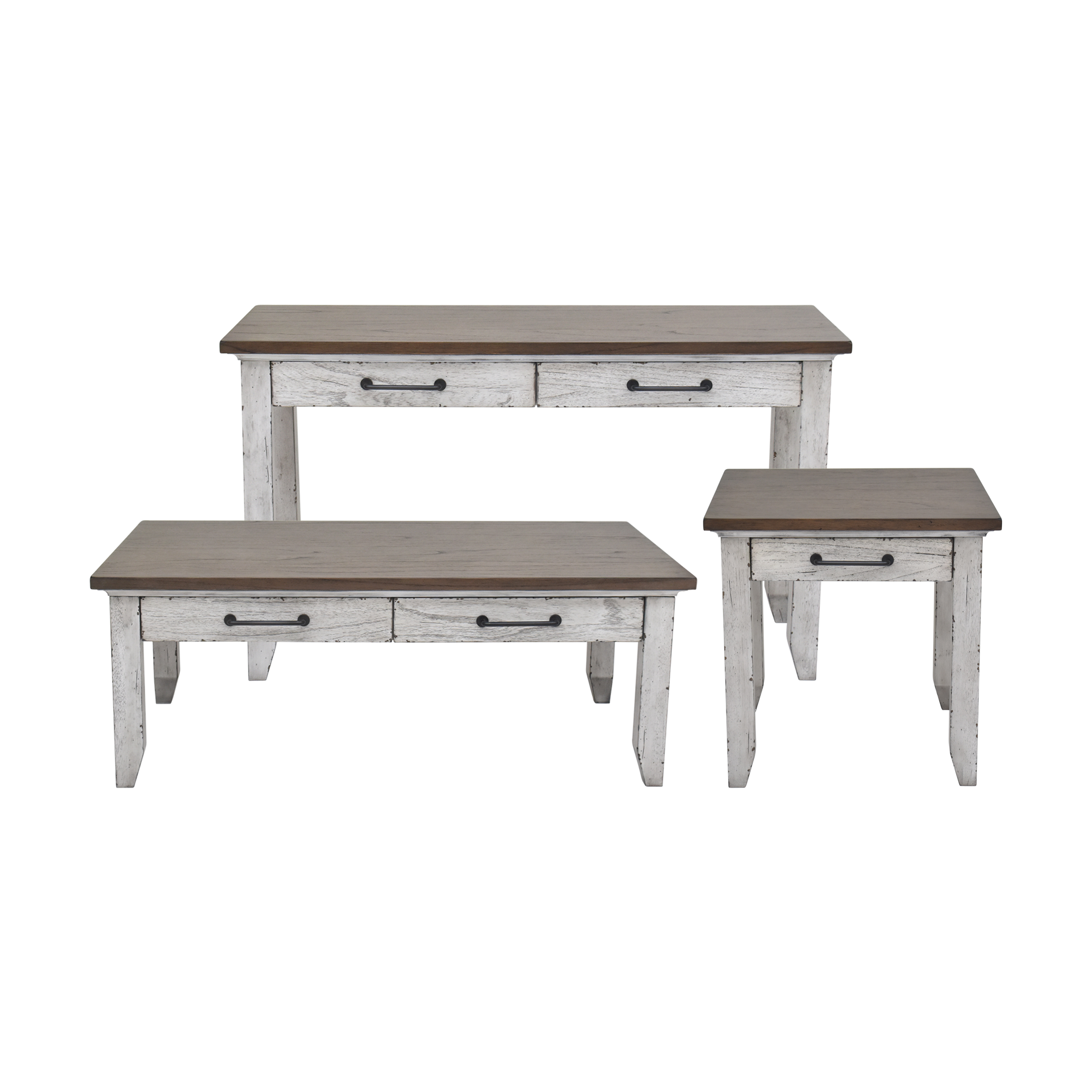 Bear - Creek Cocktail Table - White