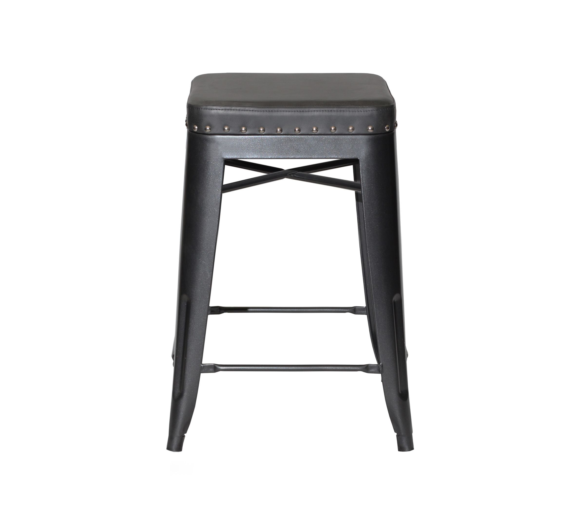 Hank - Counter Stool (Set of 2) - Dark Gray