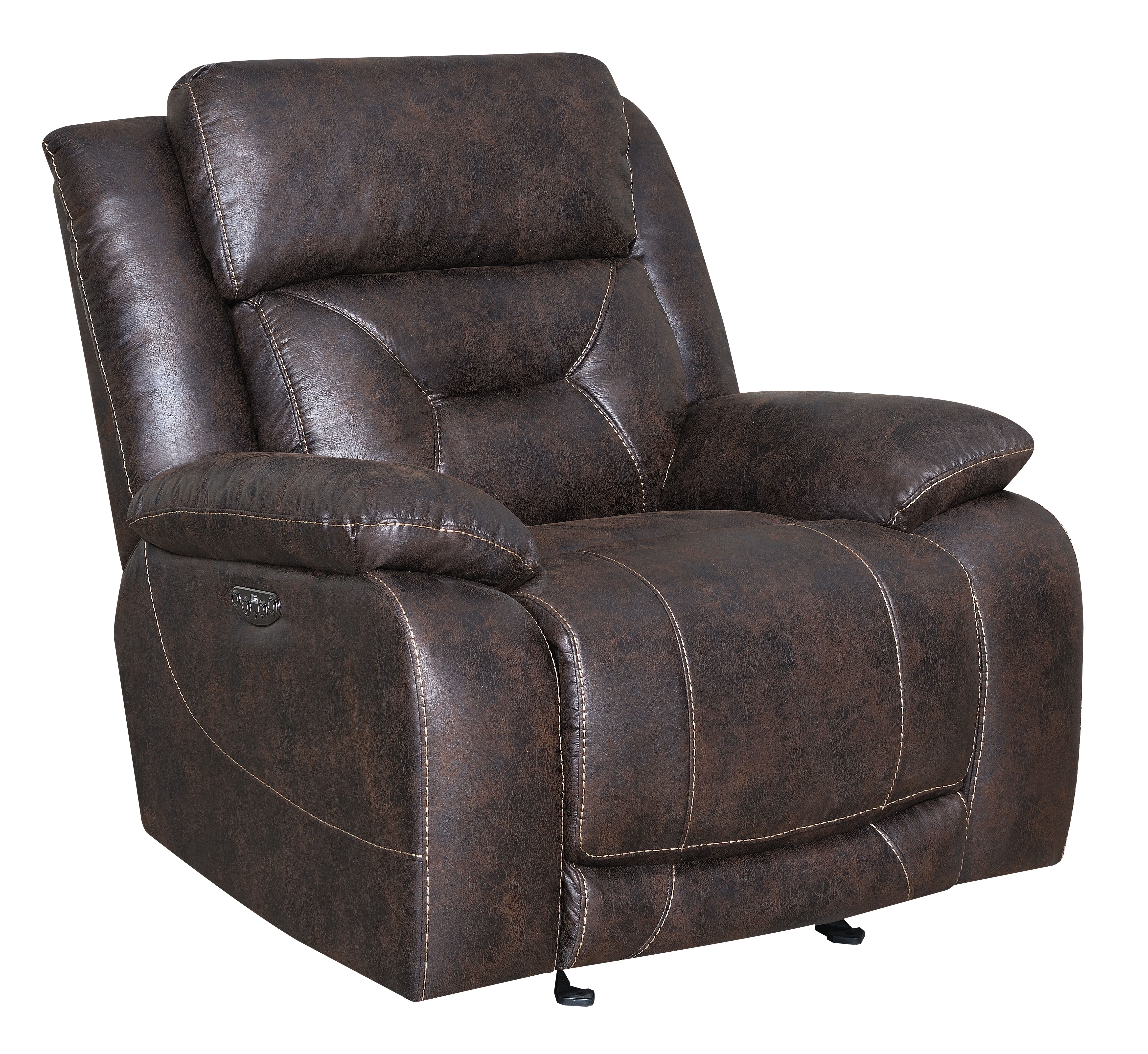 Aria - Dual Power Recliner - Brown