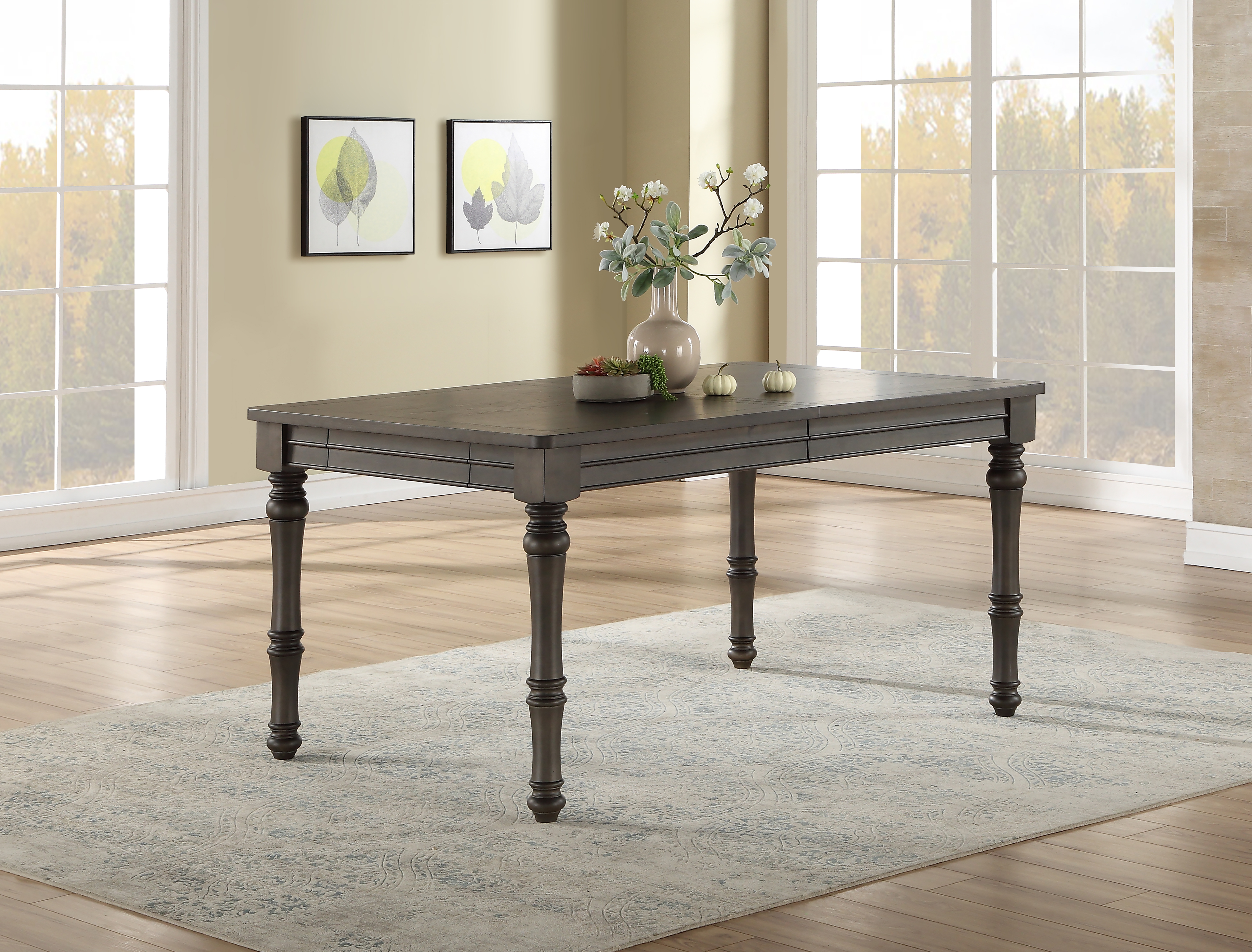 Linnett - Dining Table - Dark Brown