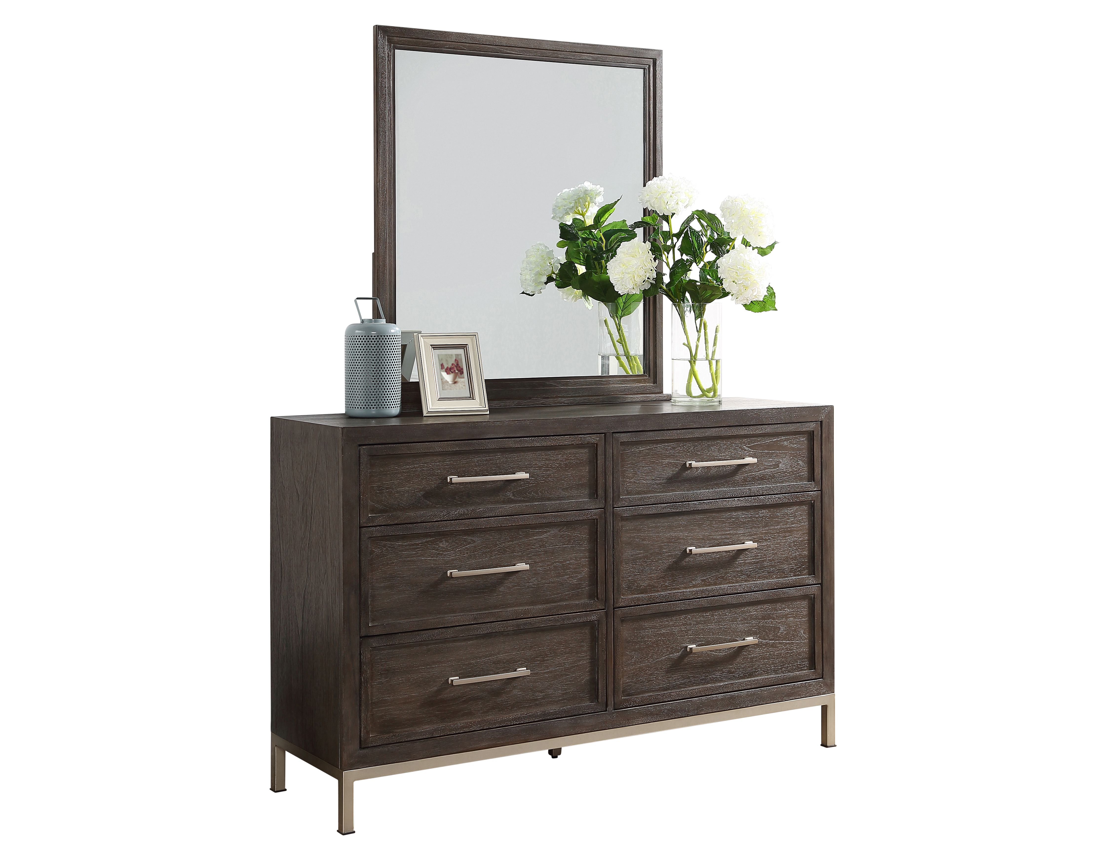 Broomfield - Dresser And Mirror - Dark Brown