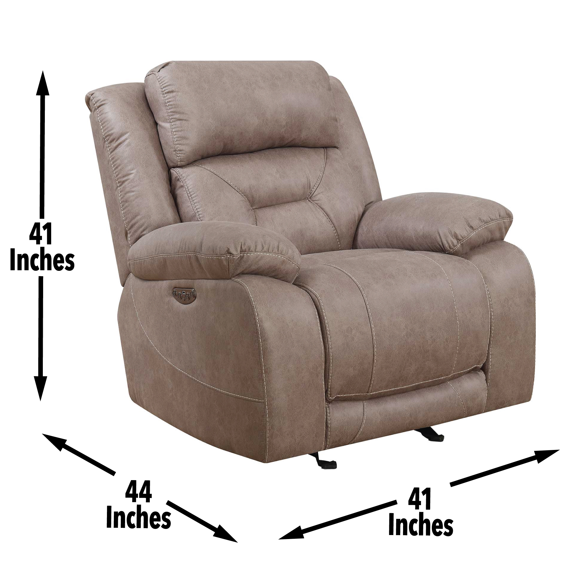 Aria - Dual Power Recliner - Sand