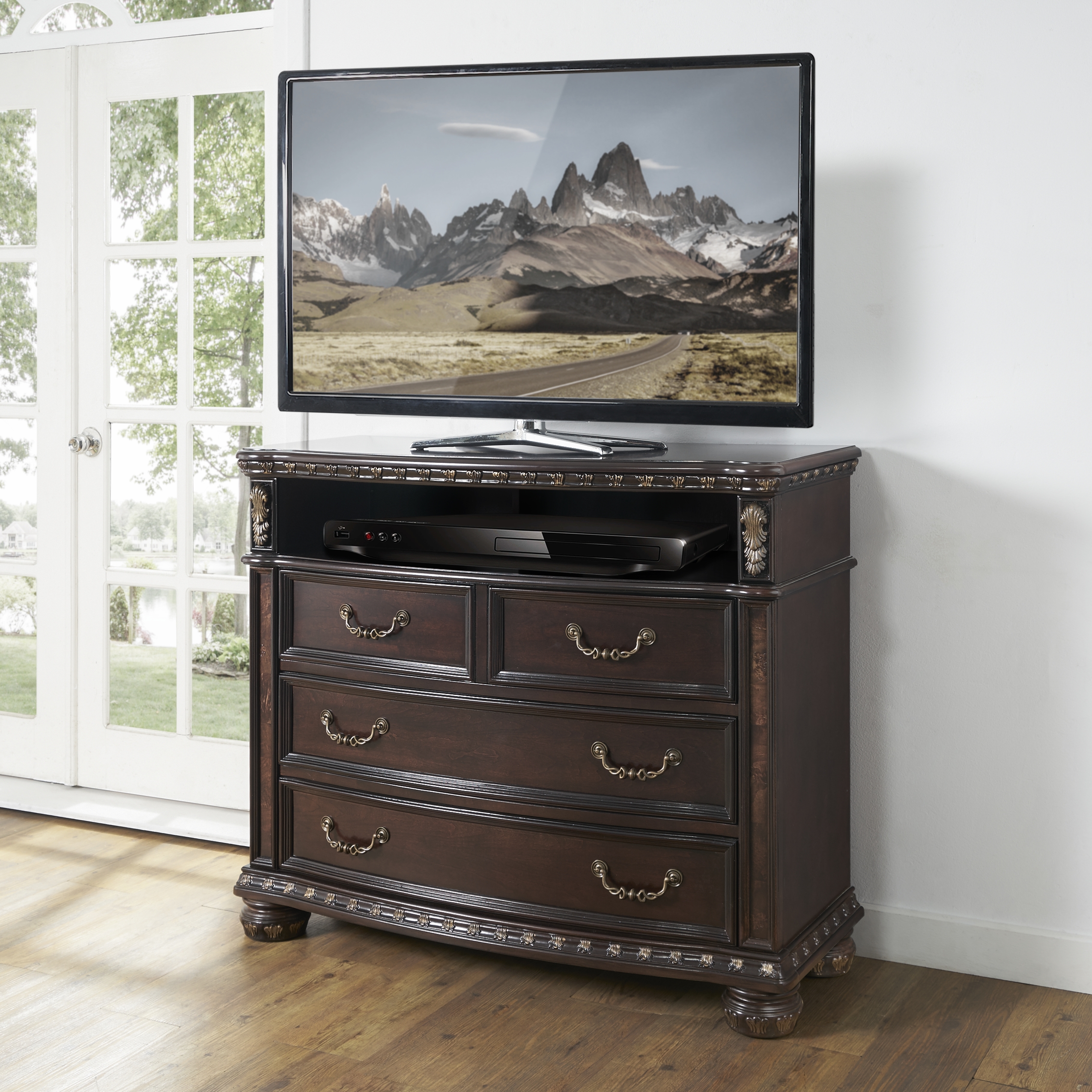 Monte Carlo - Media Chest - Dark Brown