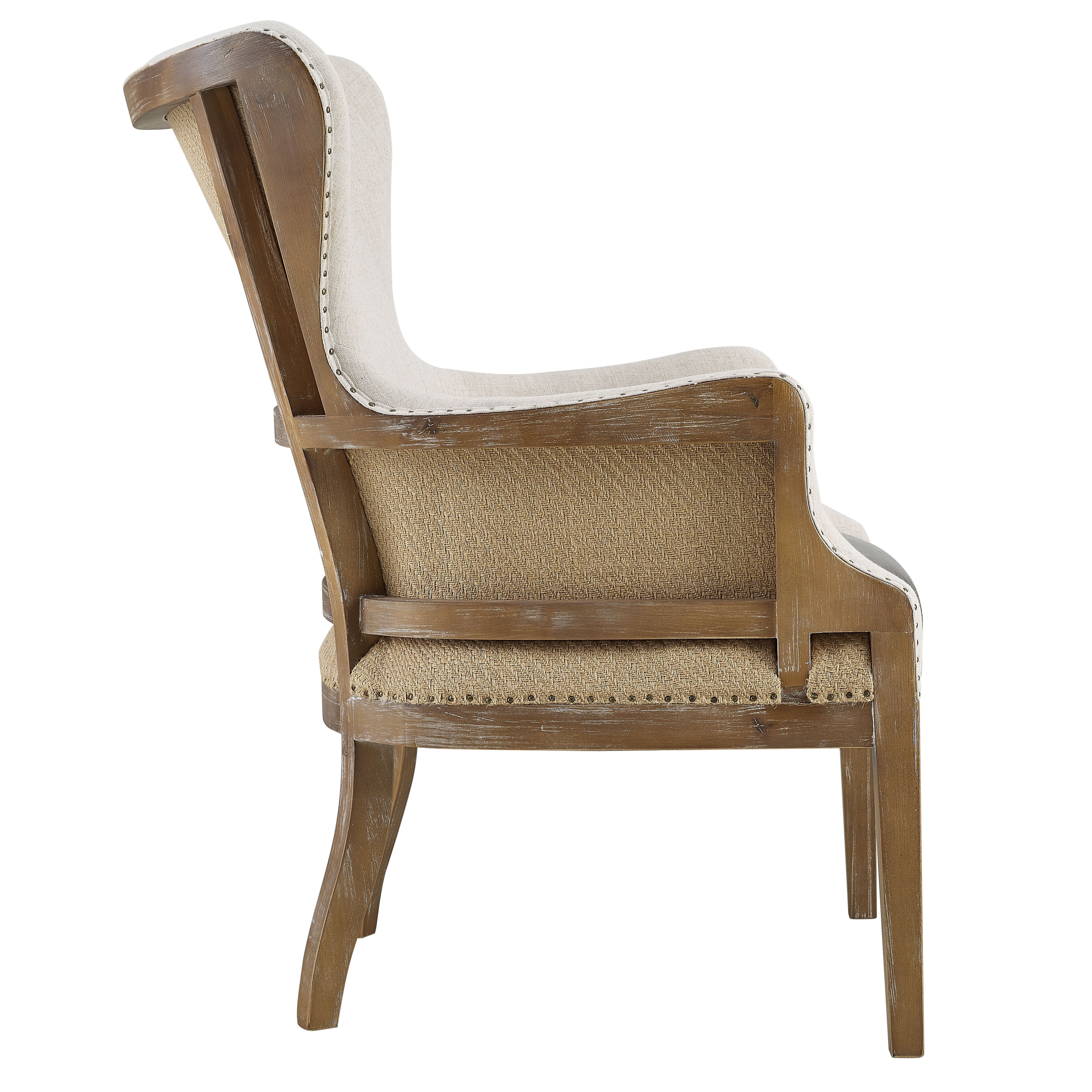 George - Wingback Accent Chair - Two Tone