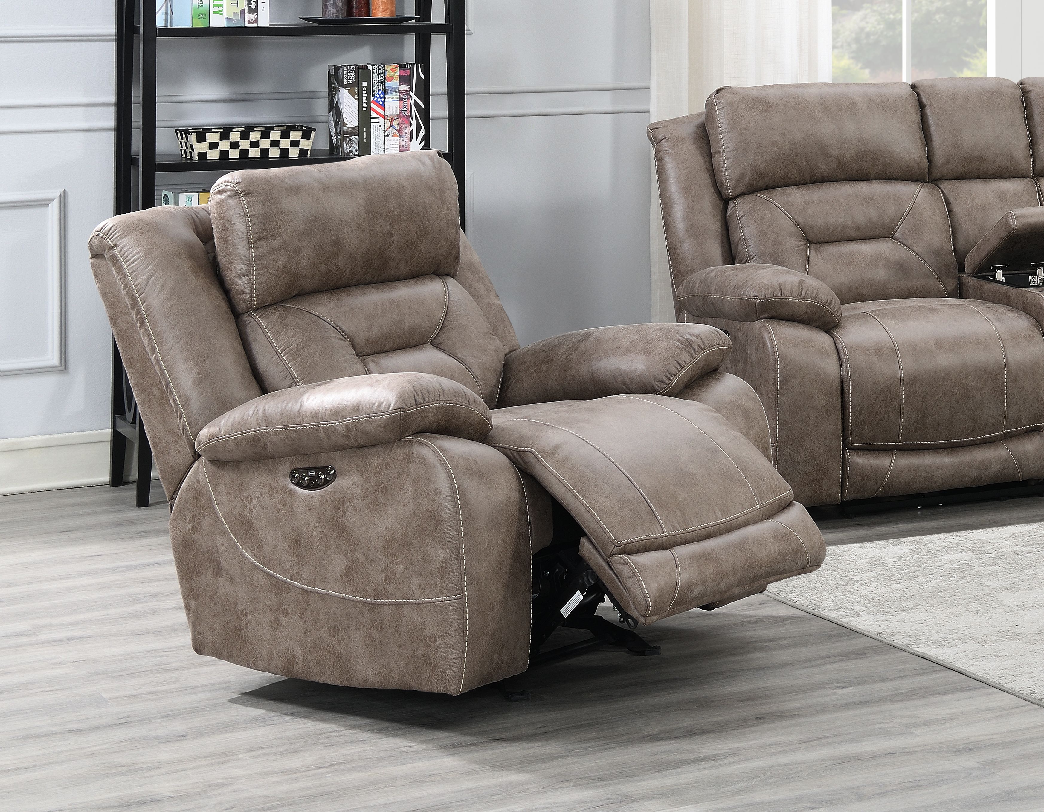 Aria - Dual Power Recliner - Sand