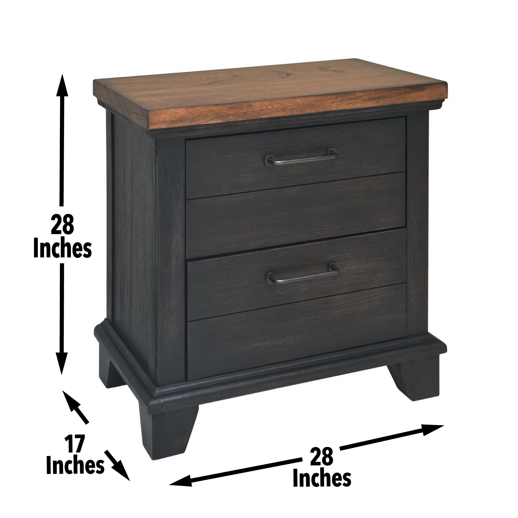 Bear Creek - Nightstand - Brown