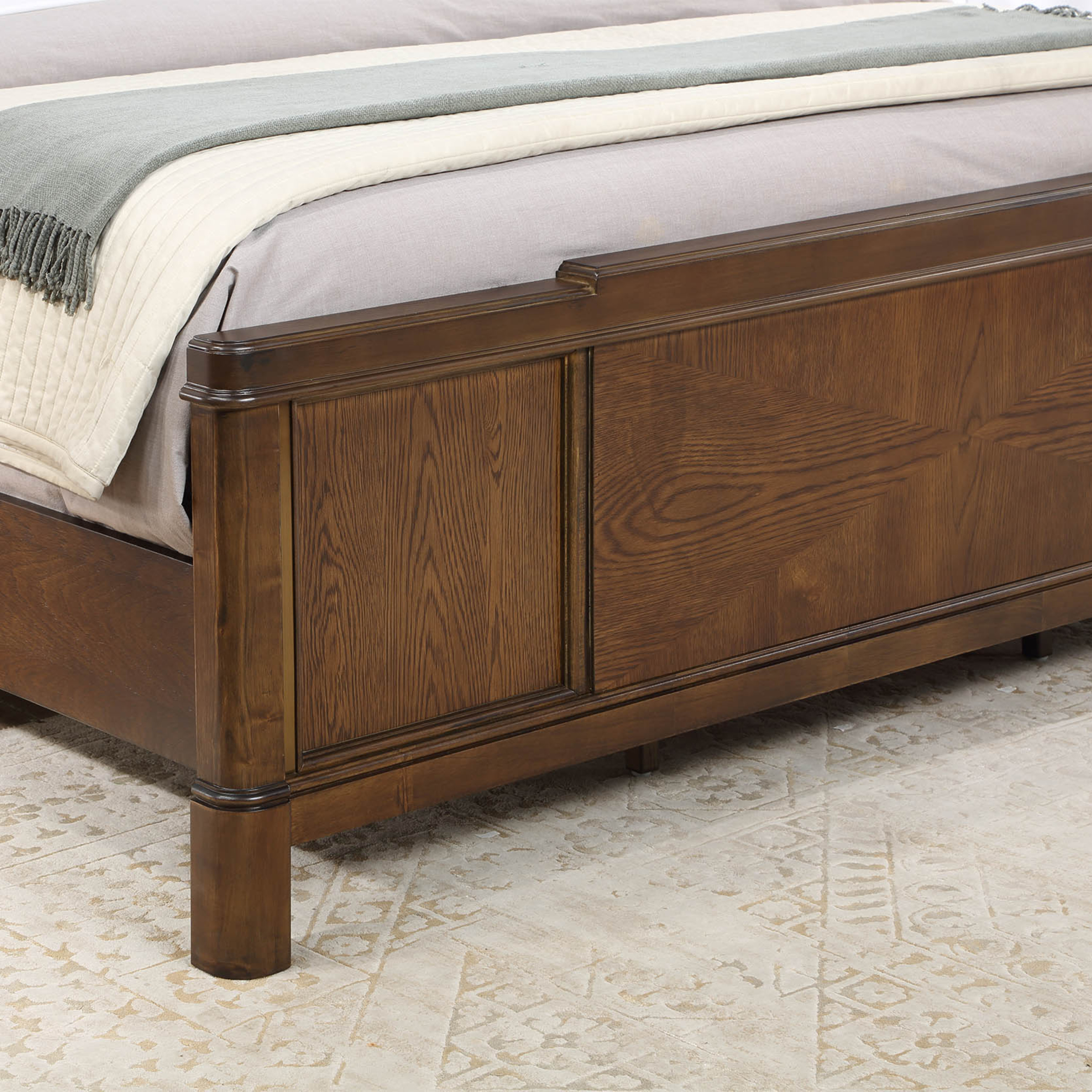 Milan - Queen Bed - Dark Brown