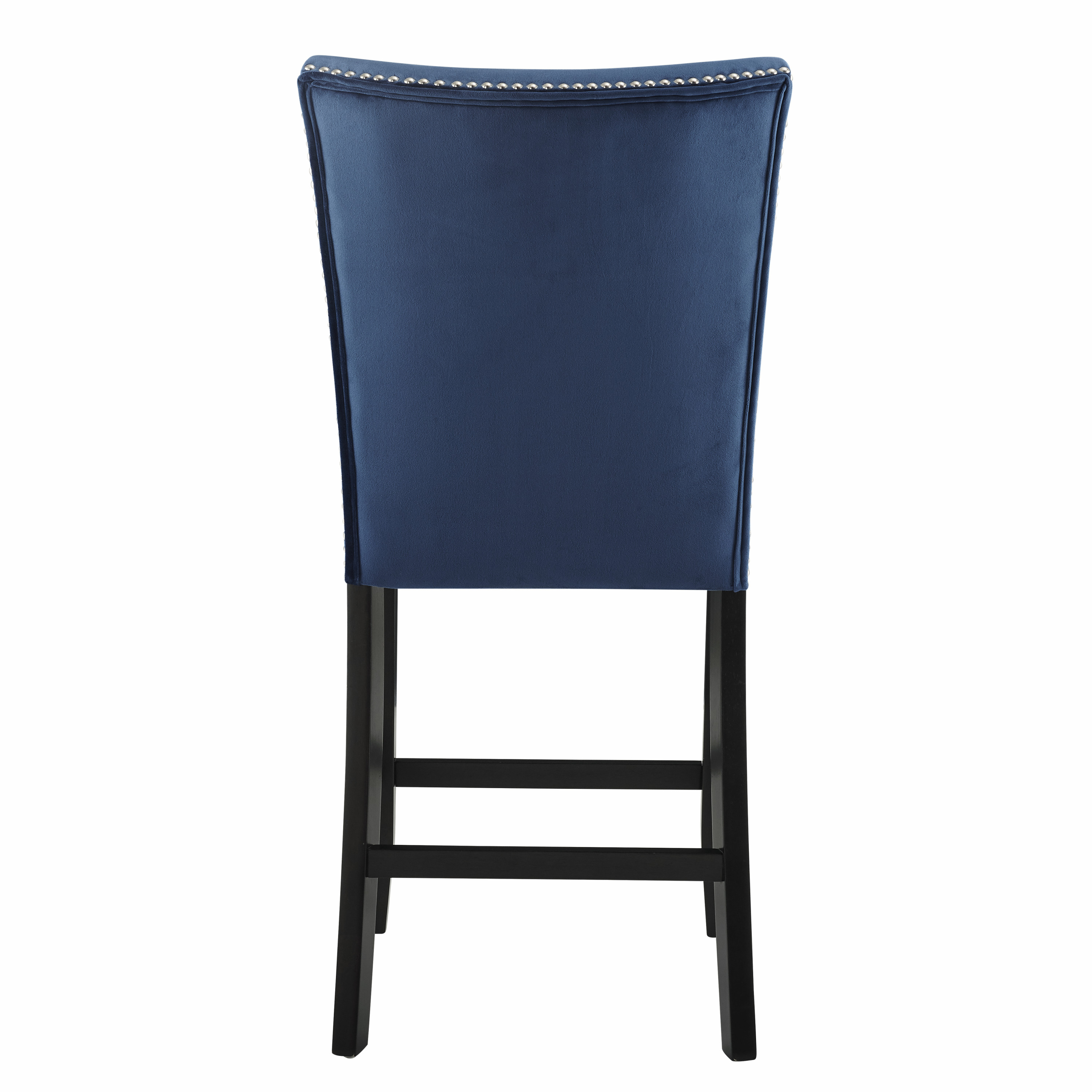 Camila - Velvet Counter Chair (Set of 2) - Blue