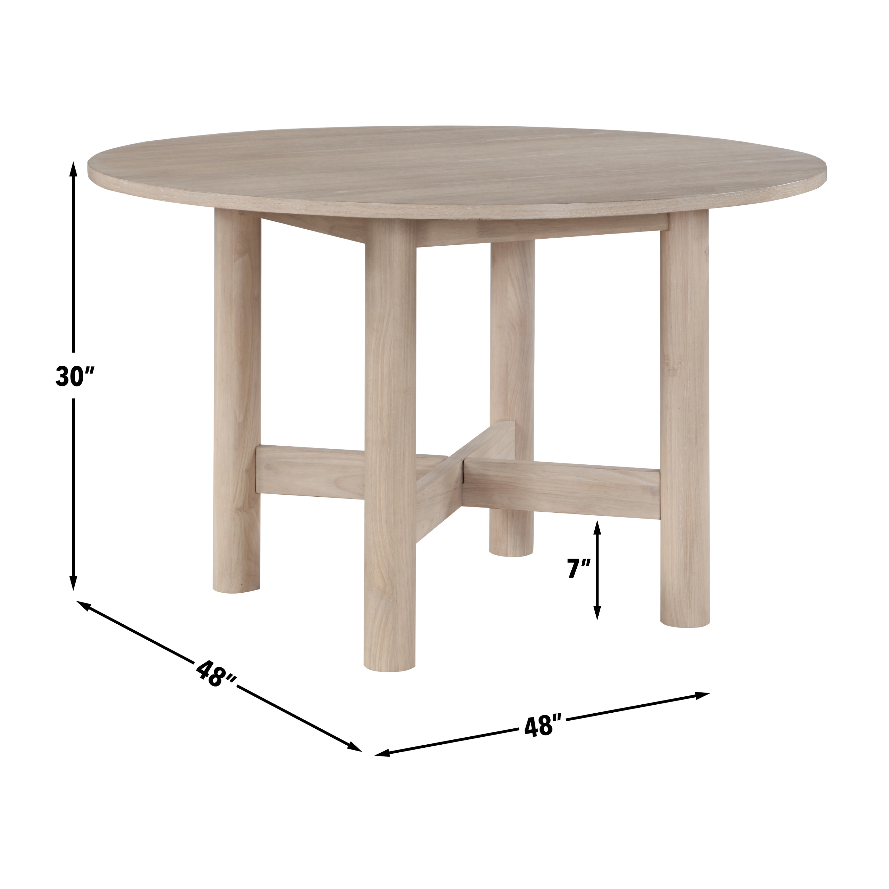 Gabby - Round Dining Table - Light Brown