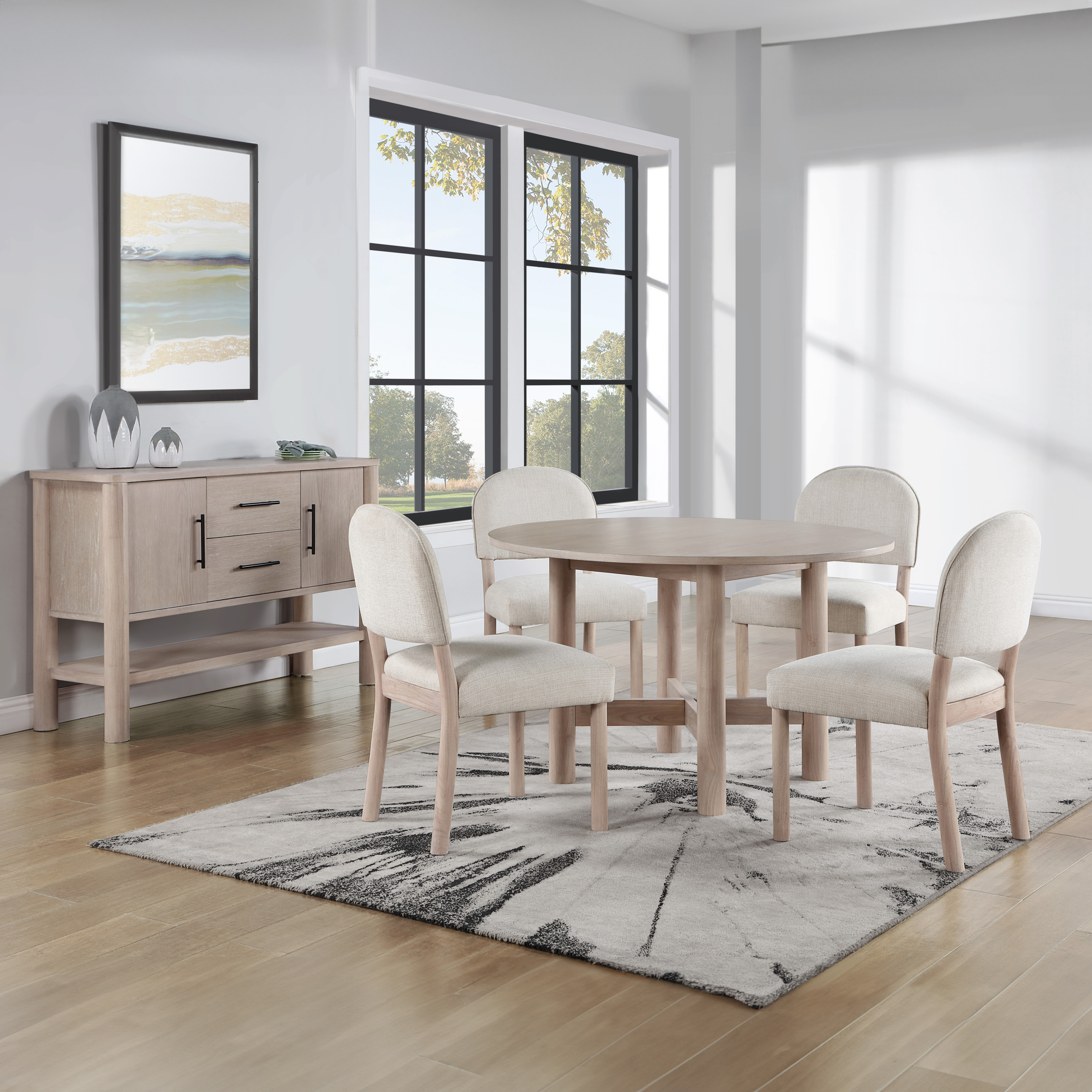 Gabby - Round Dining Table - Light Brown