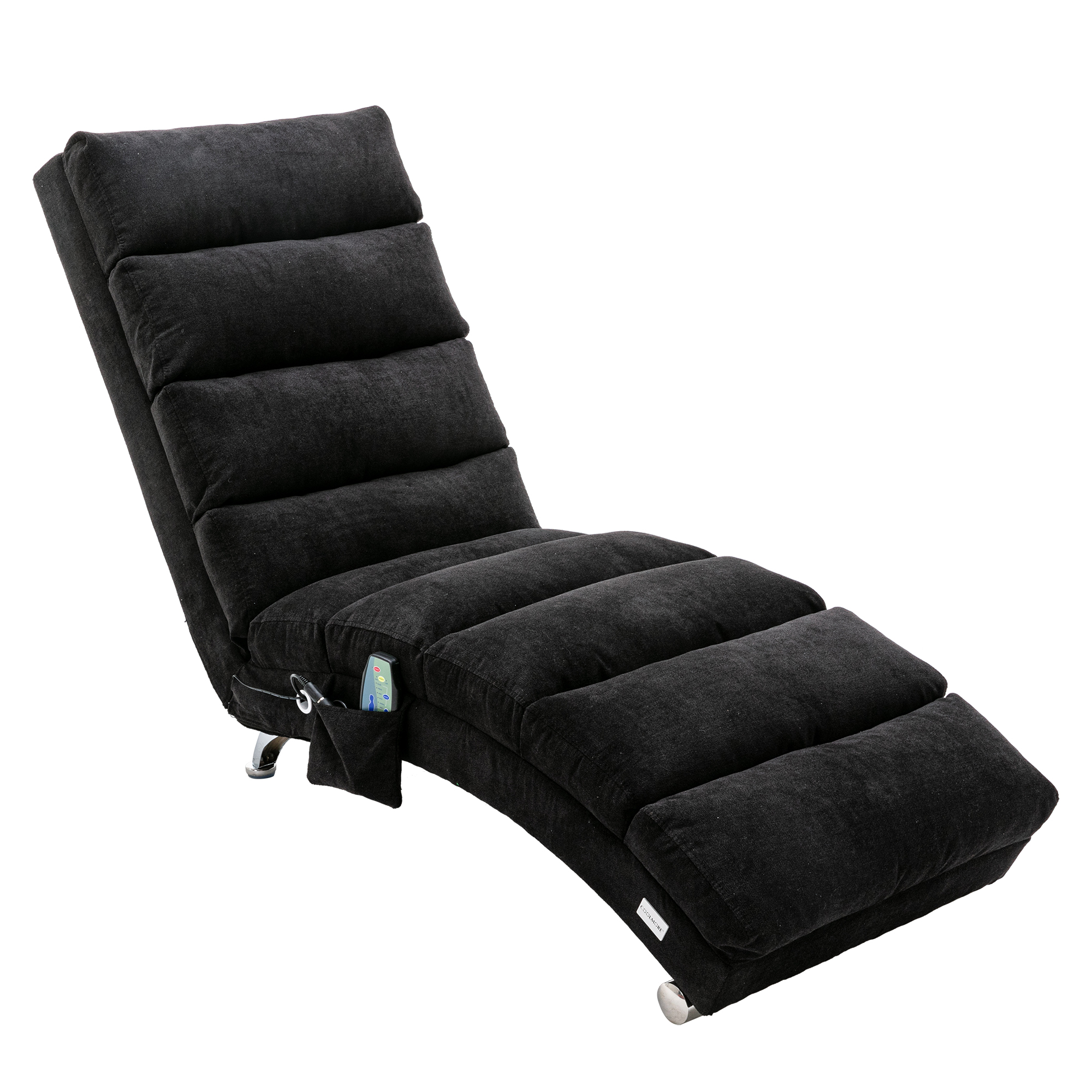 COOLMORE Linen Chaise Lounge Indoor Chair, Modern Long Lounger for Office or Living Room