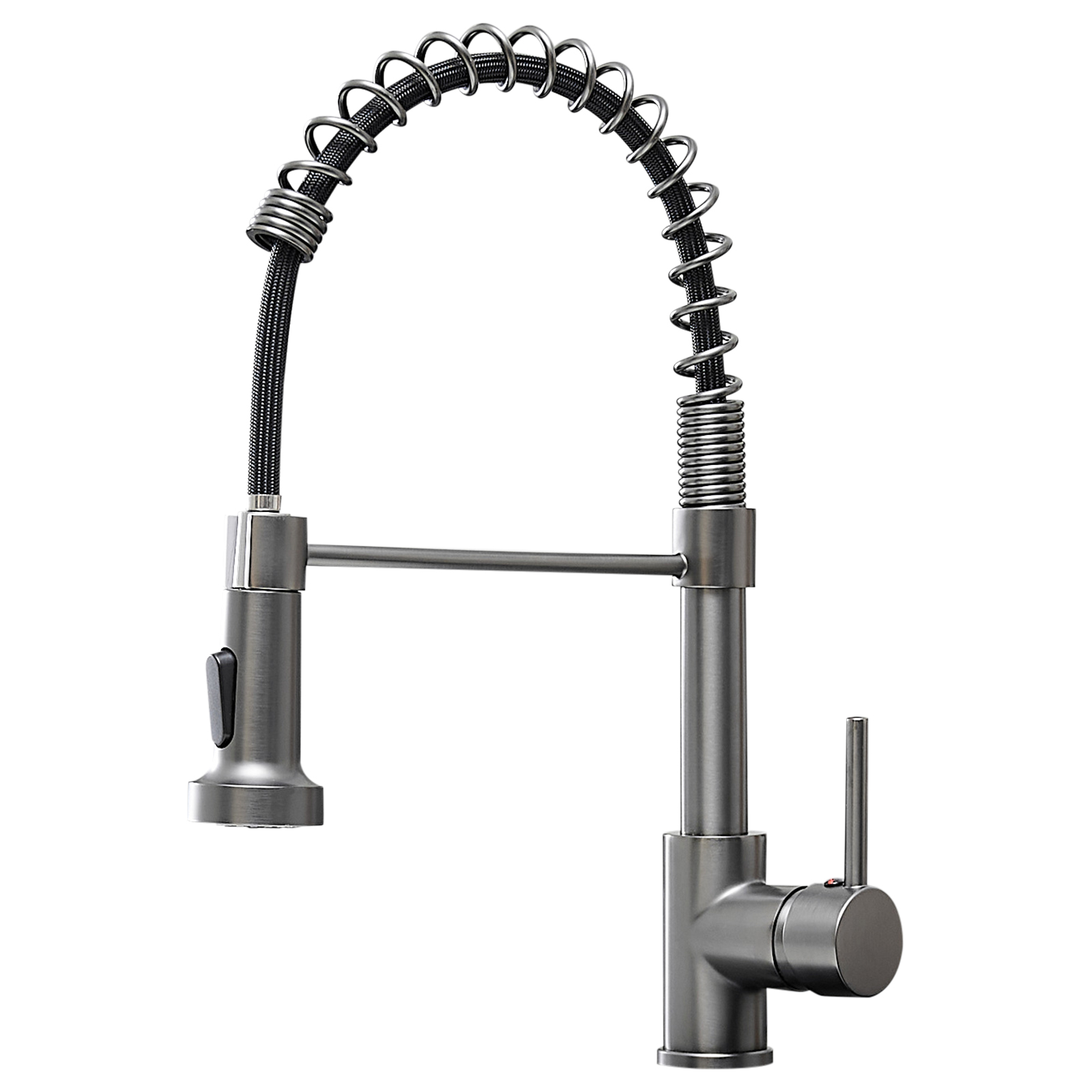 Commercial Kitchen Faucet with Pull Down Sprayer, Single Handle Single Lever Kitchen Sink Faucet