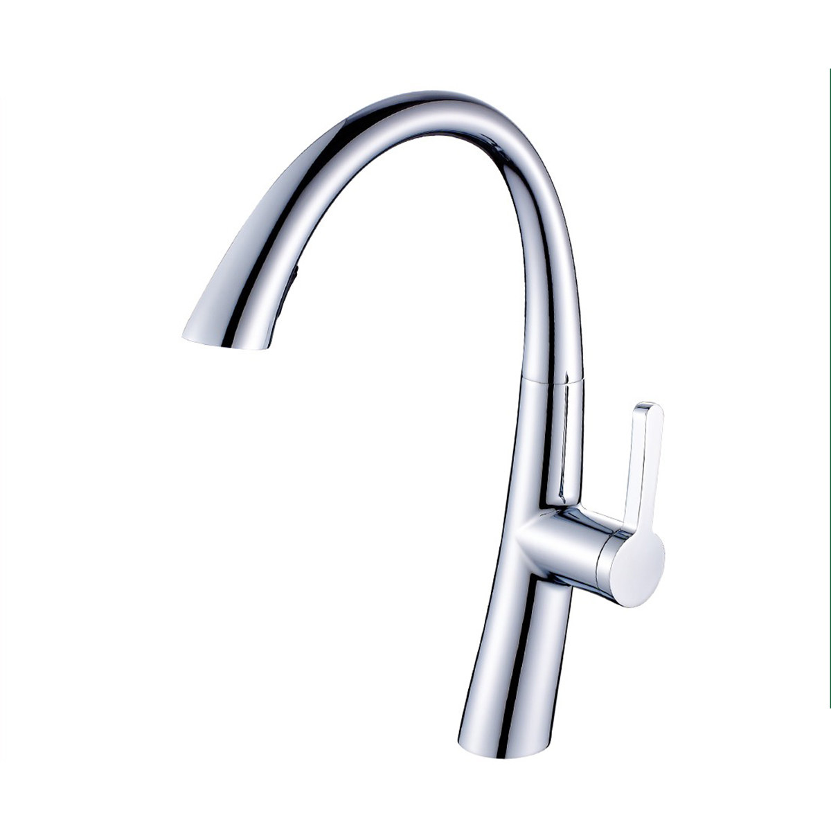 Commercial Kitchen Faucet with Pull Out Sprayer, Single Handle Single Lever Kitchen Sink Faucet