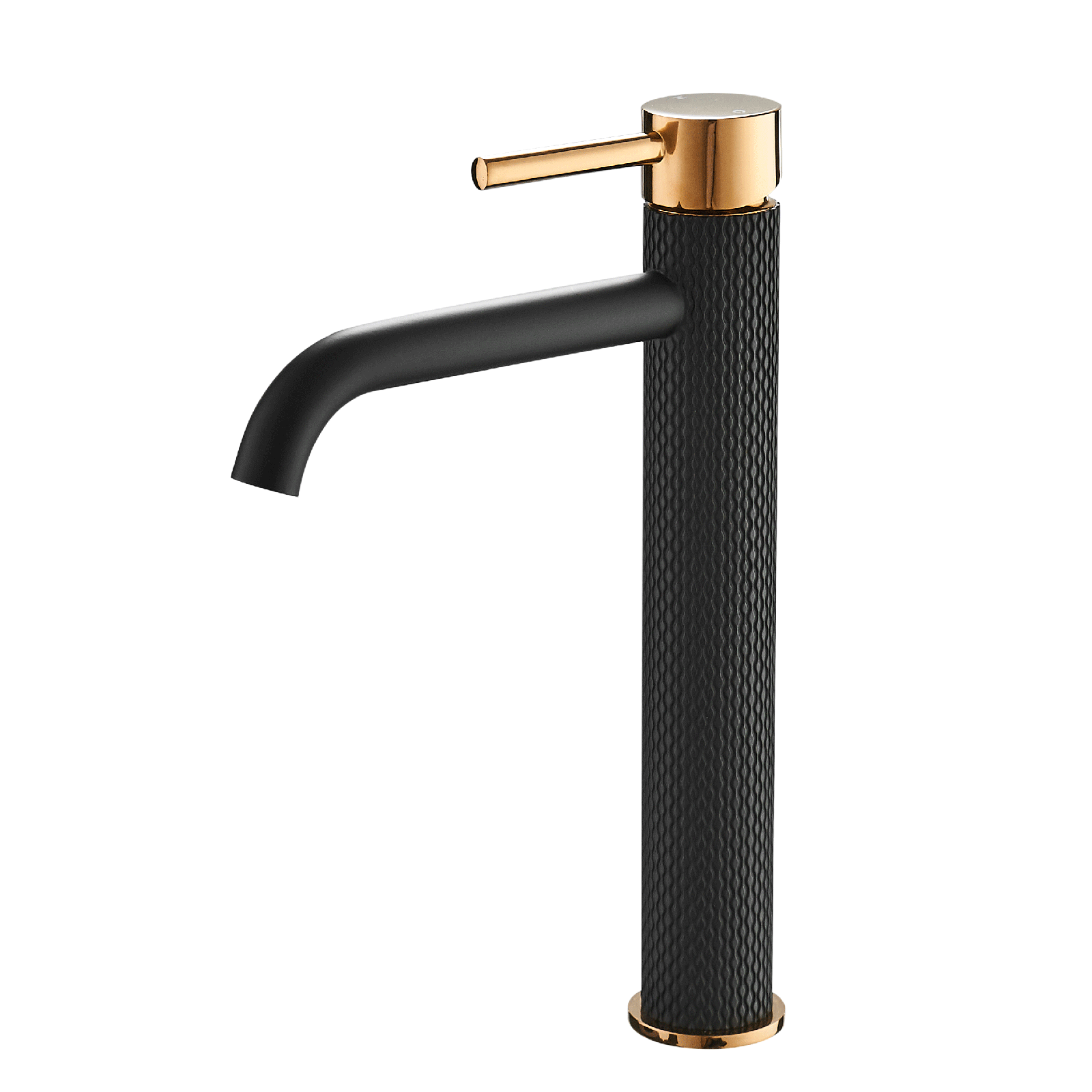 Black Bathroom Faucet, Black and Gold  Faucet for Bathroom Sink, Black Single Hole Bathroom Faucet Modern Single Handle Vanity Basin Faucet