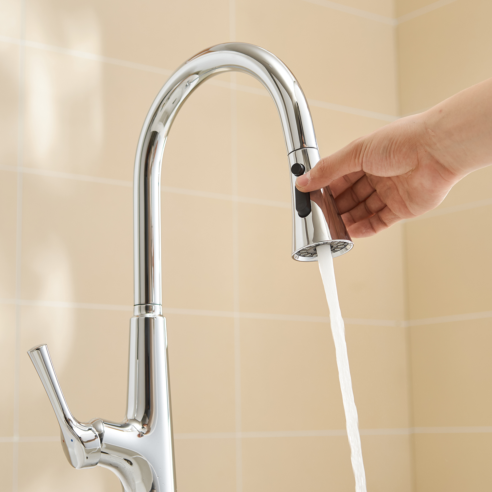 Touchless Kitchen Faucet,Hands Free Automatic Smart Kitchen Faucet