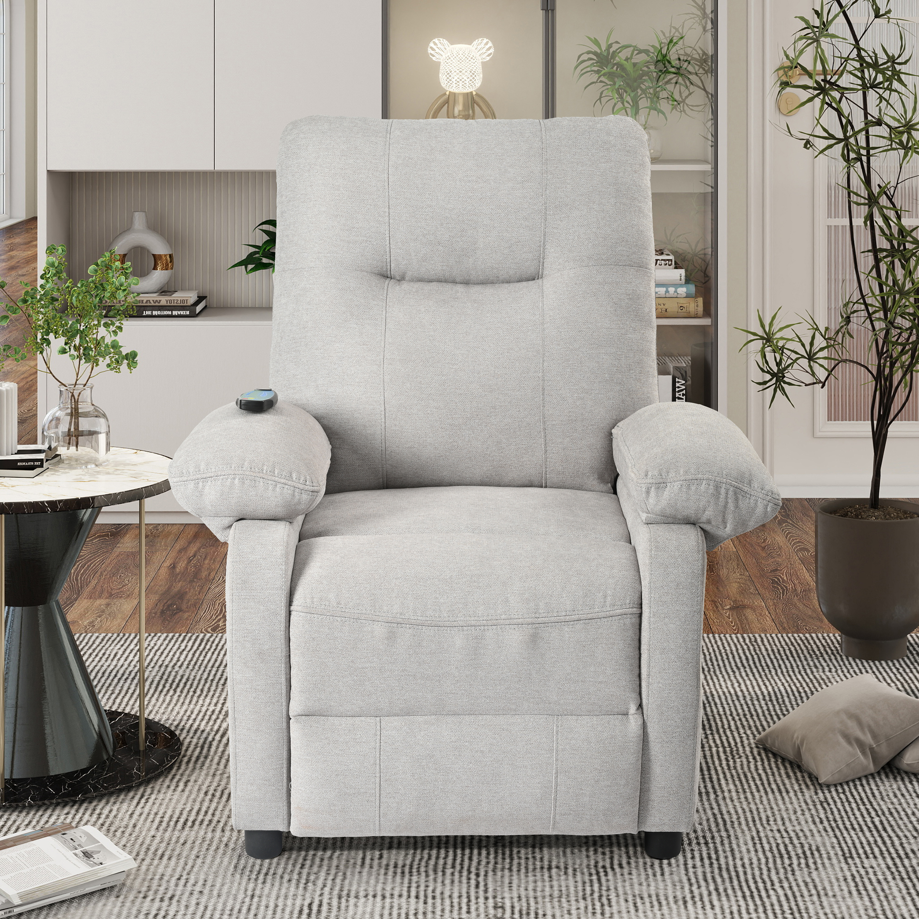 Recliner Chair with Message and Heater, Recliner Chair for Adult, Manual Control Message Chair