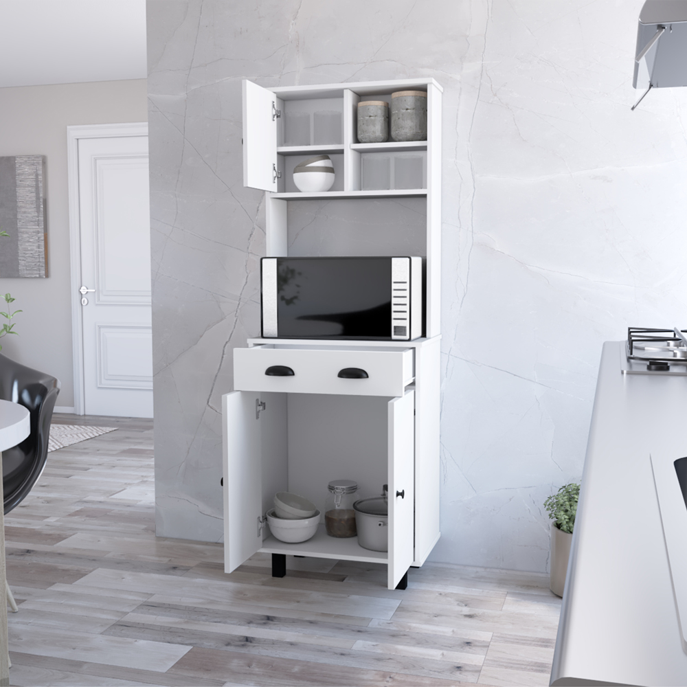 Kitchen Pantry Naomi, Kitchen, White