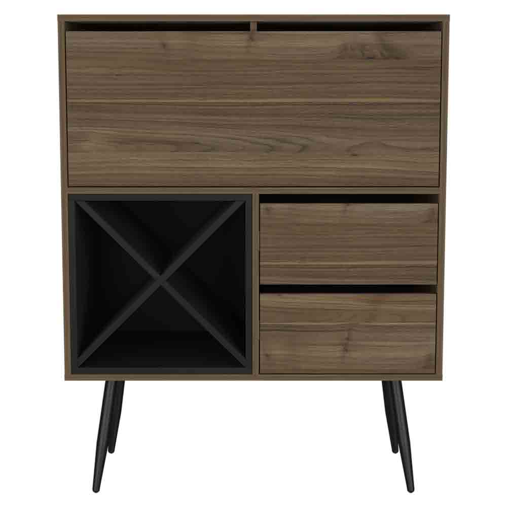 Bar Octupos, Living Room, Mahogany / Black