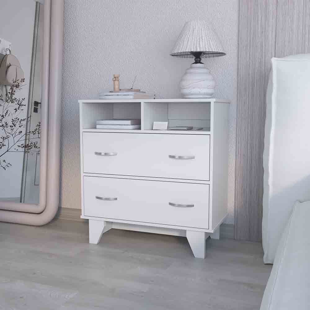 Double Drawer Dresser Arabi, Bedroom, White