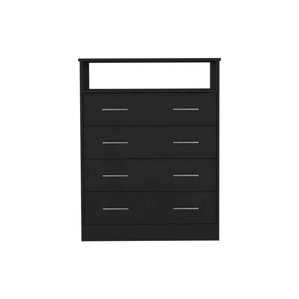 Four Drawer Dresser Wuju, Bedroom, Black